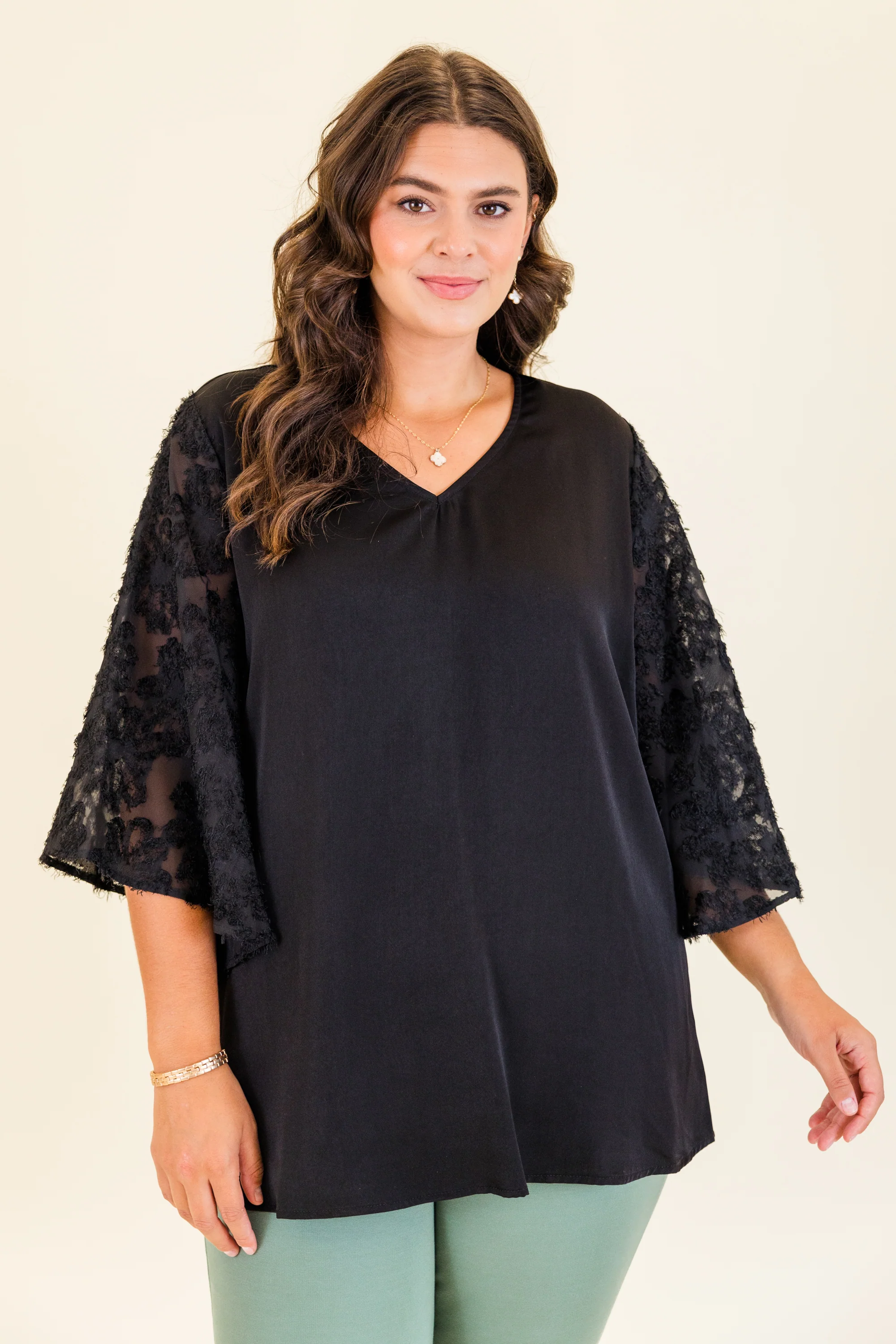 Mysteries At Midnight Top, Black - Weilaico