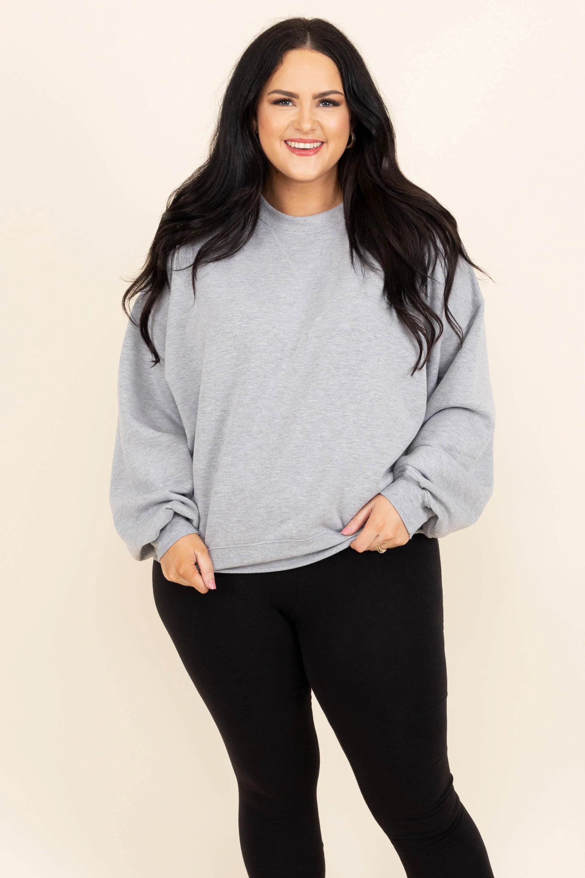 Loungy Looks Pullover, Heather Gray - Weilaico