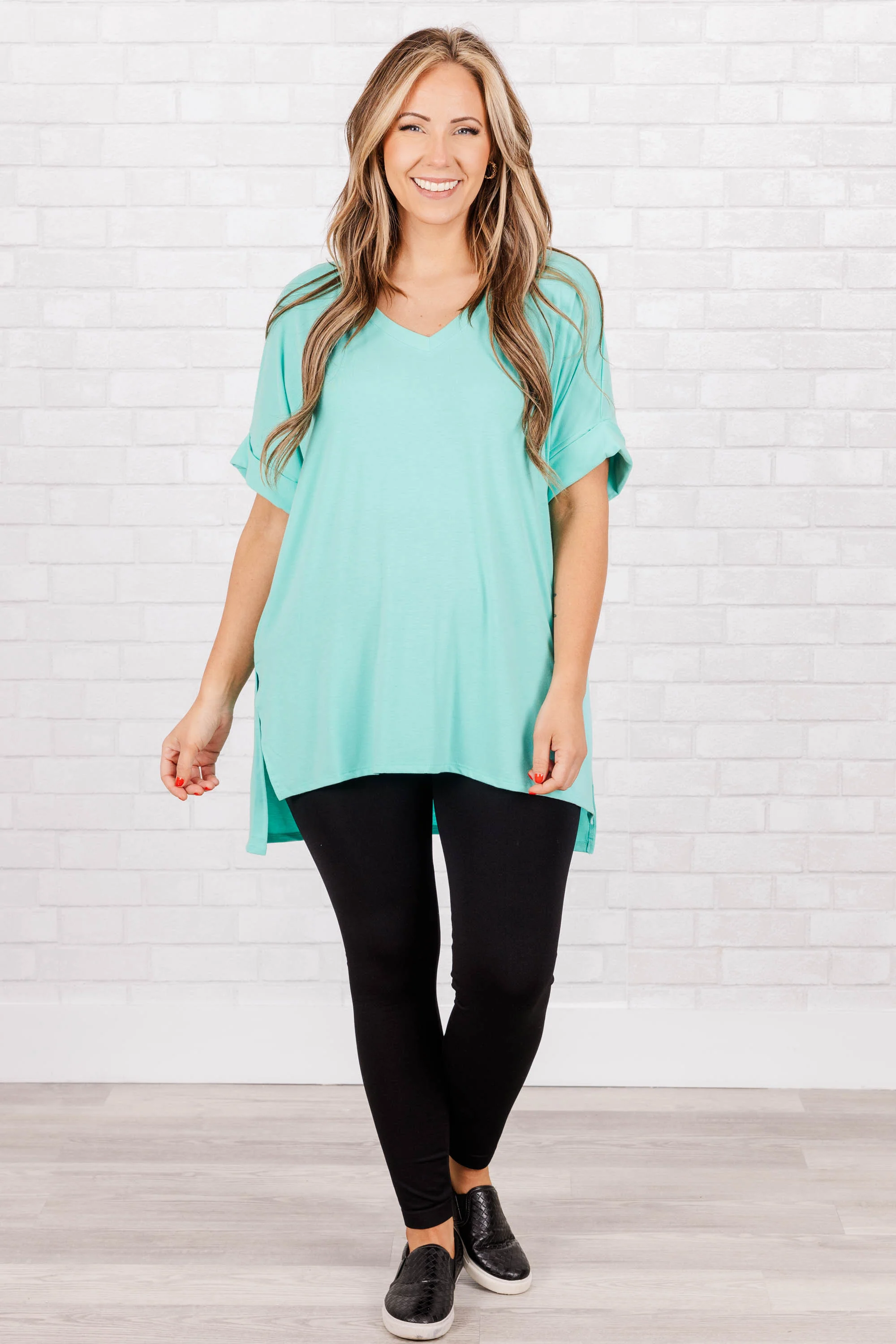 Comfy Travels Top, Mint - Weilaico