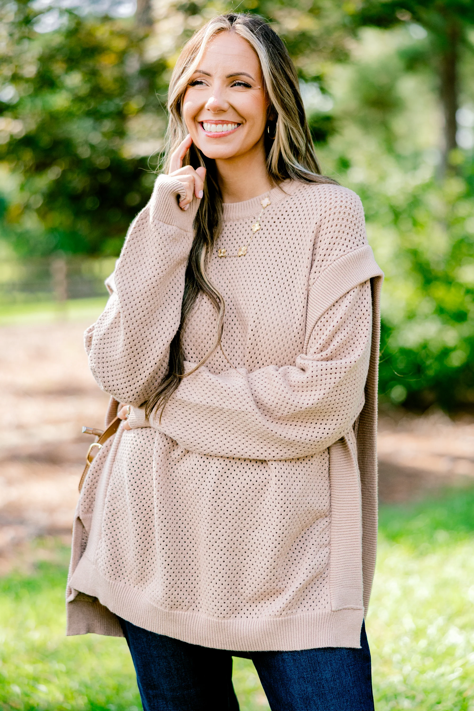 Allstar Sweater, Beige - Weilaico