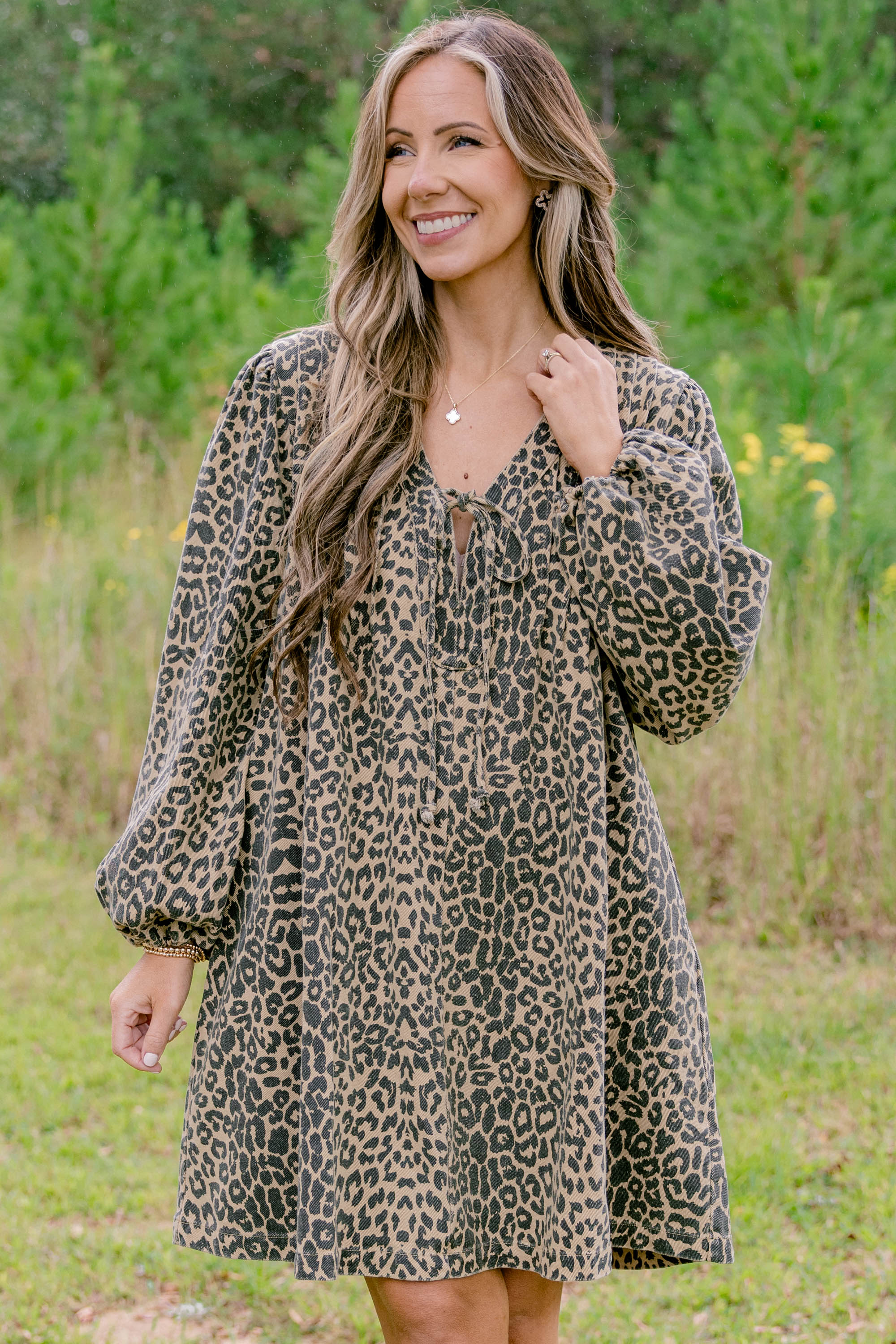 Daytime Fine Dress, Brown - Weilaico