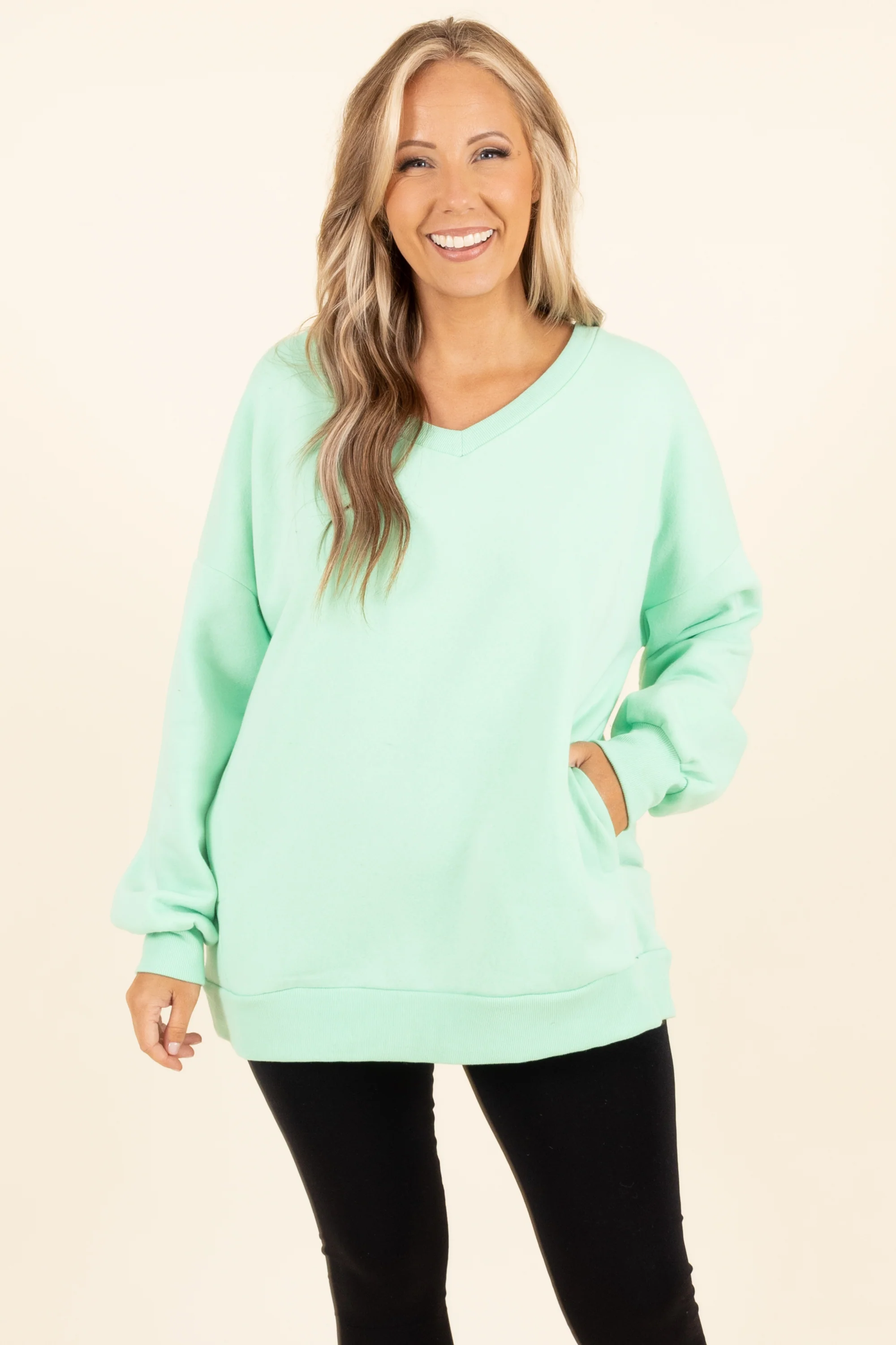 Very Special Sweatshirt, Green Mint - Weilaico
