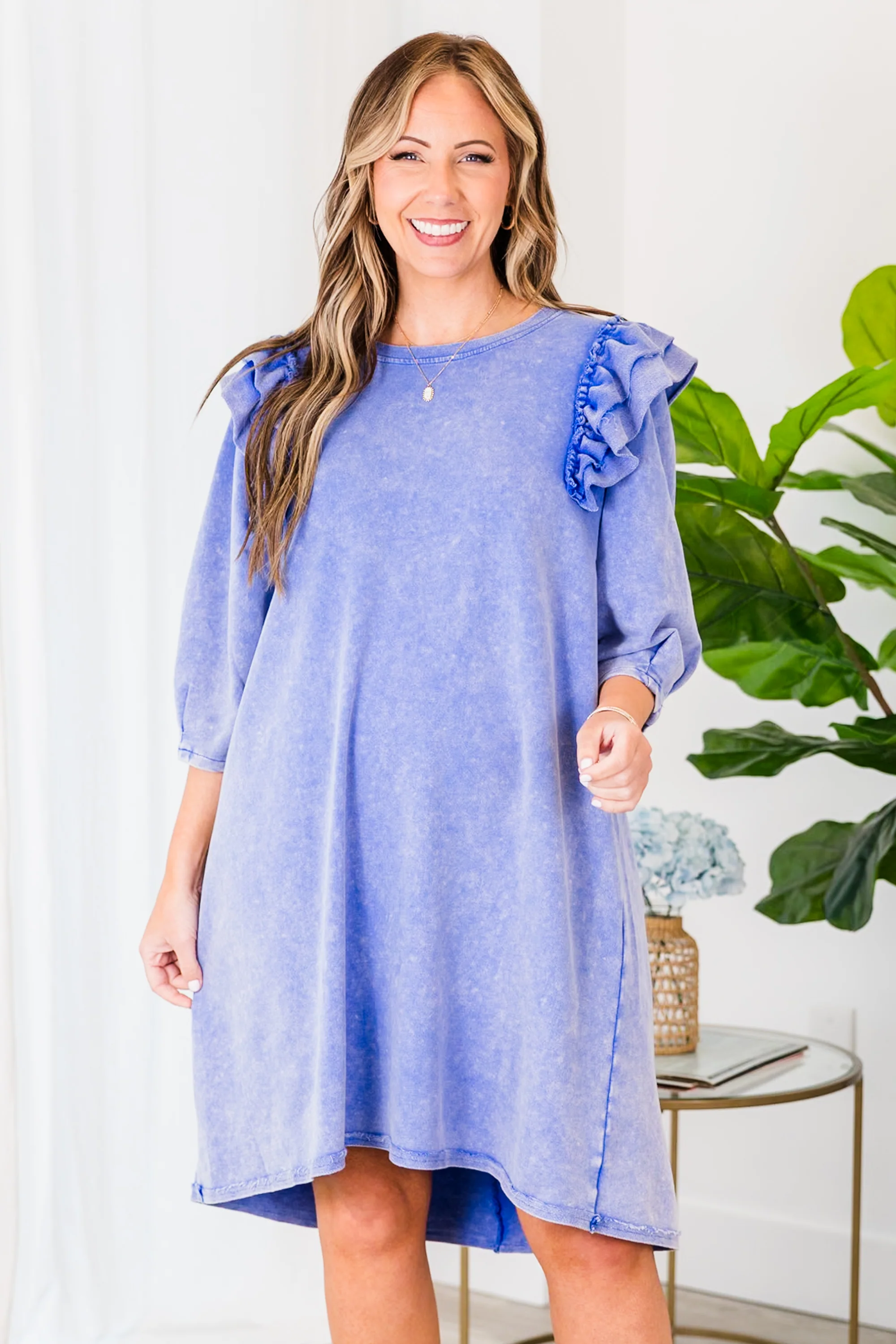 All About The Vibe Dress, Ocean - Weilaico