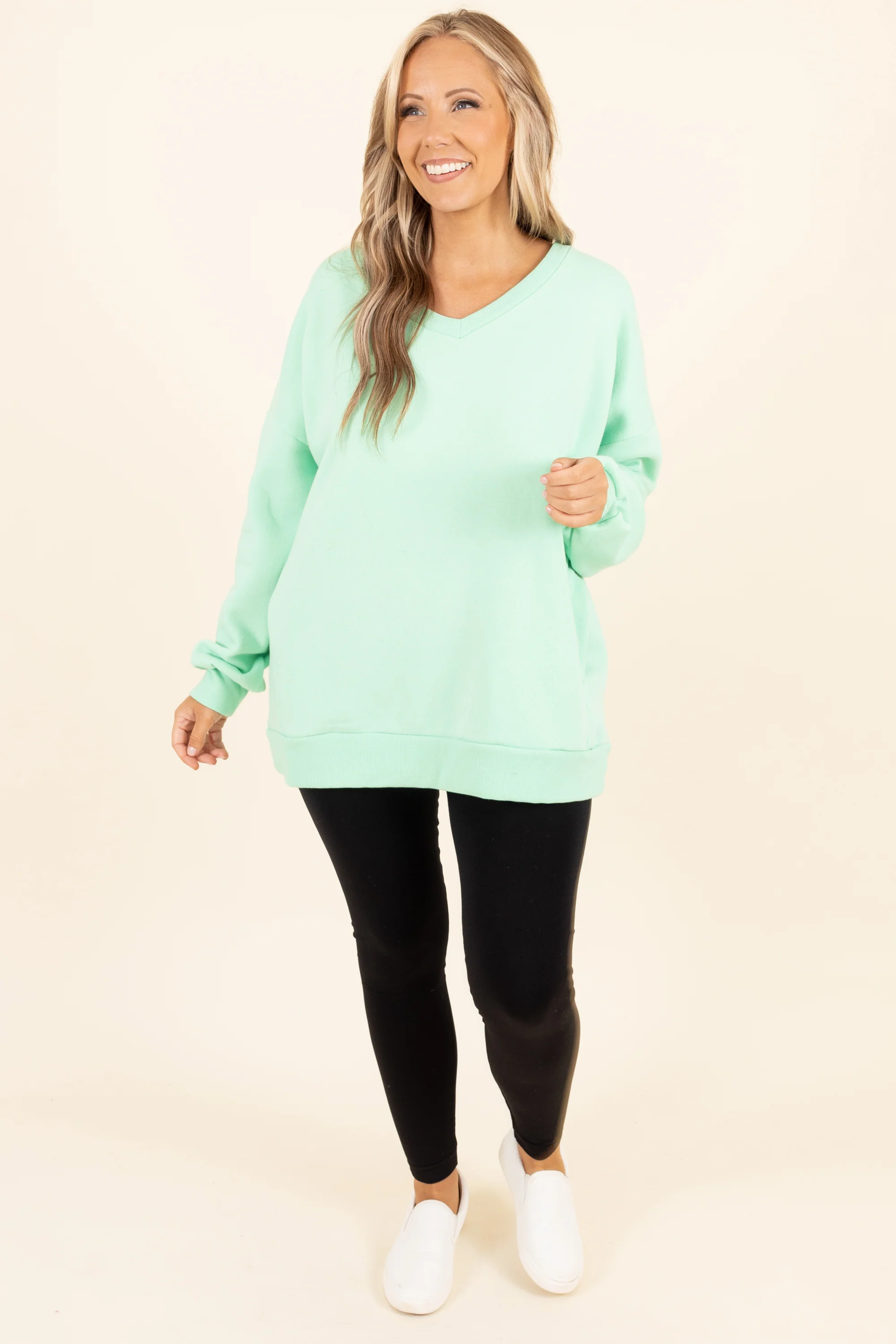 Very Special Sweatshirt, Green Mint - Weilaico