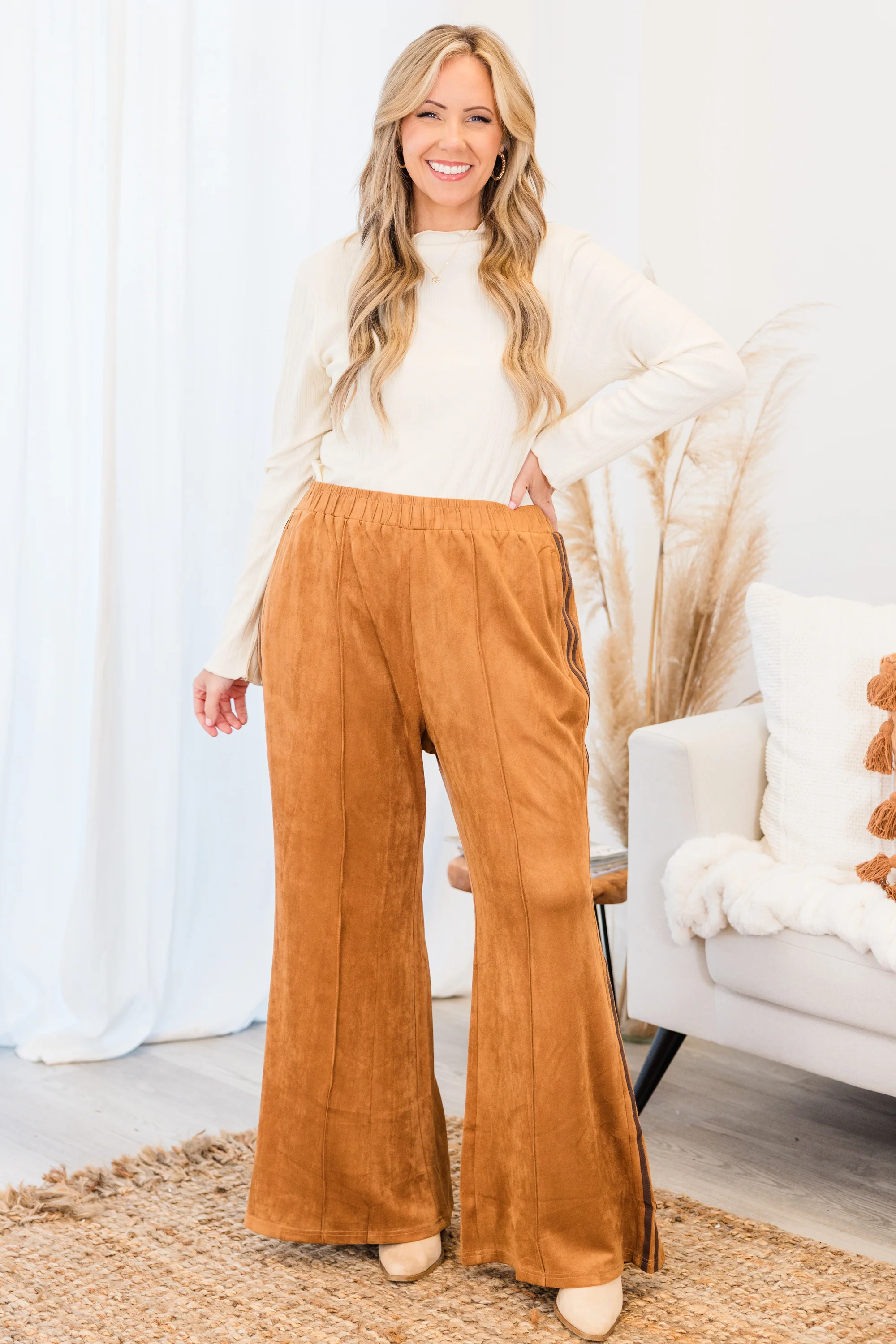 Where Were We Pants, Brown - Weilaico