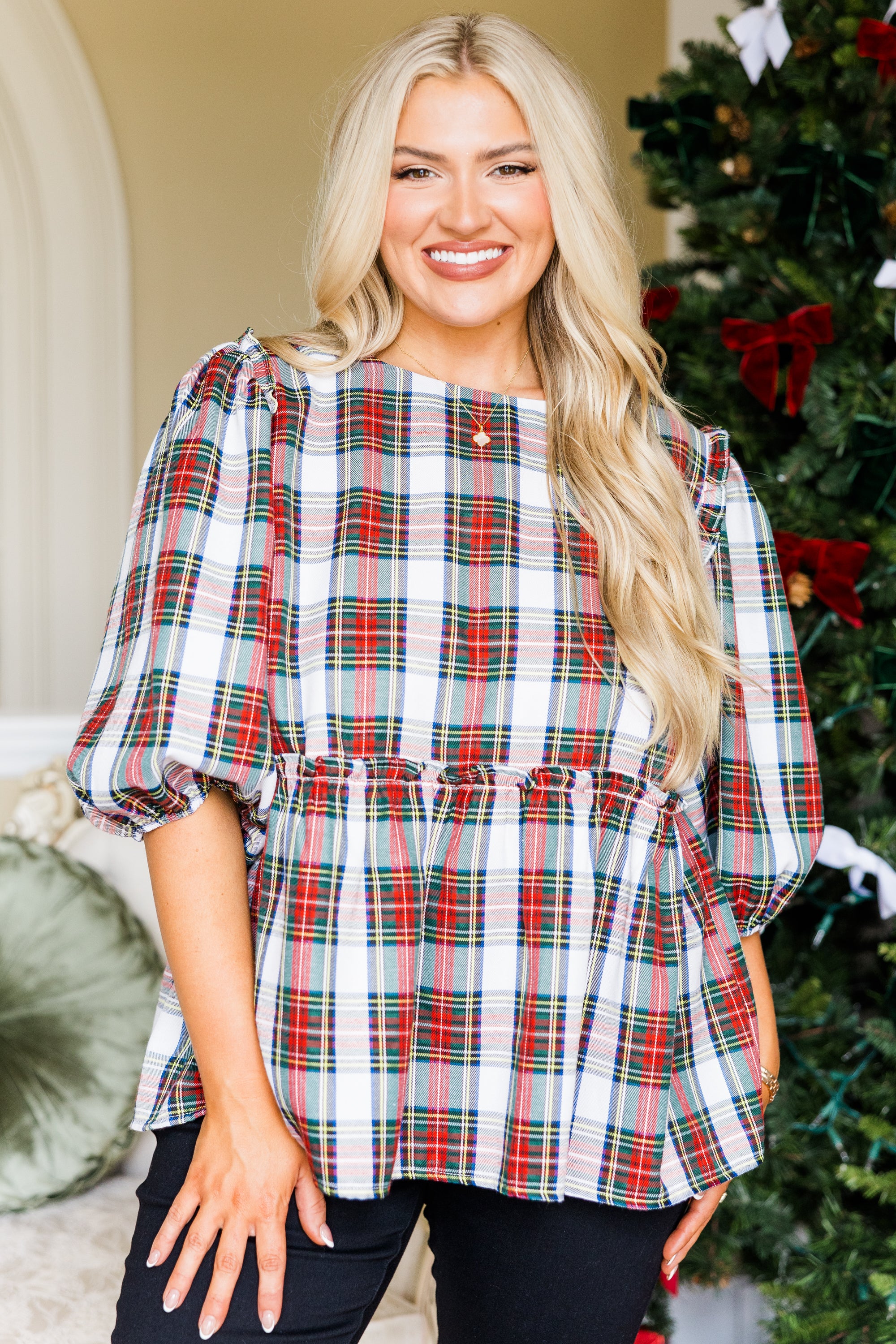 Time Of Year Top, White - Weilaico