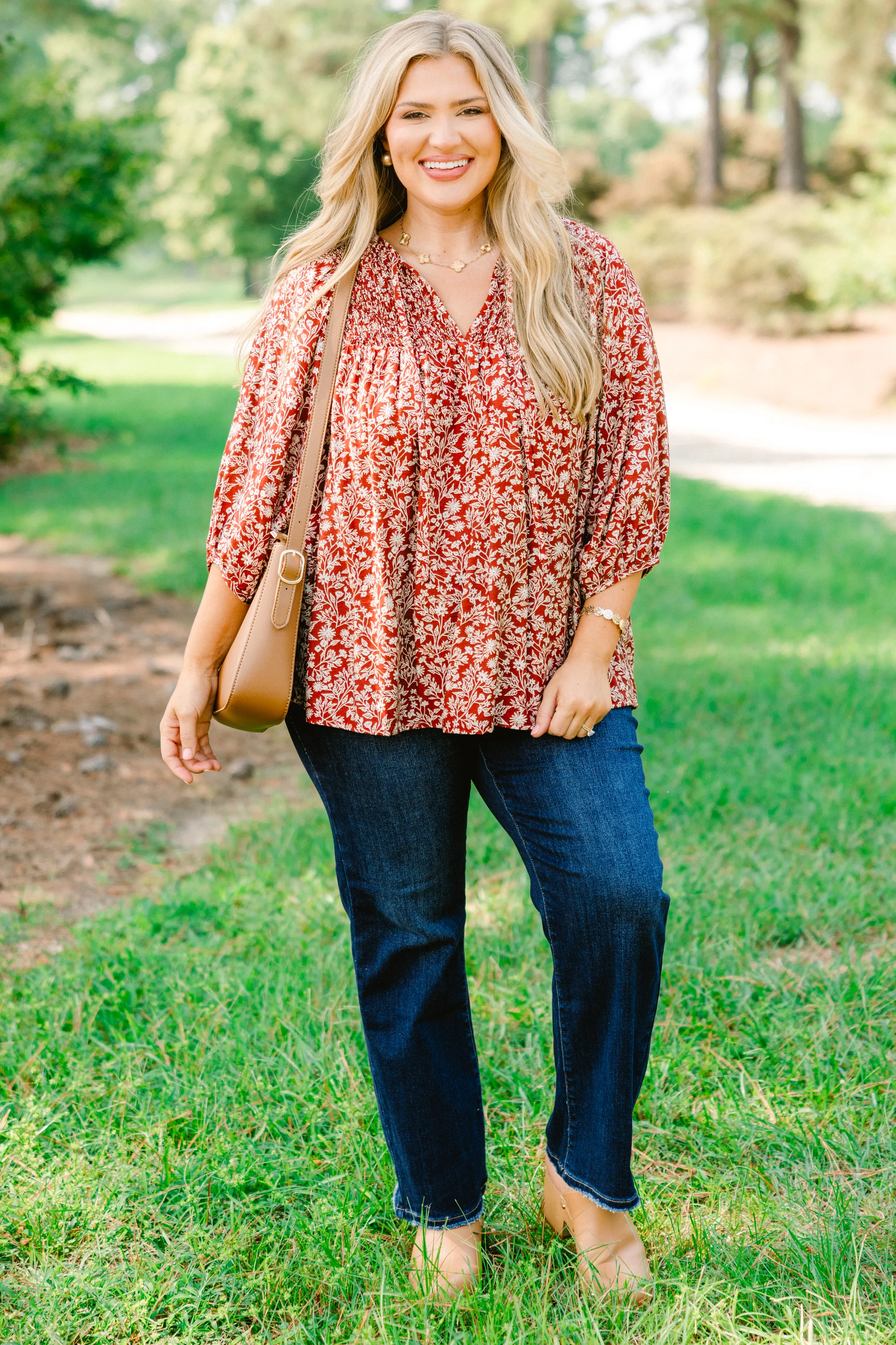 With The Flow Top, Red - Weilaico