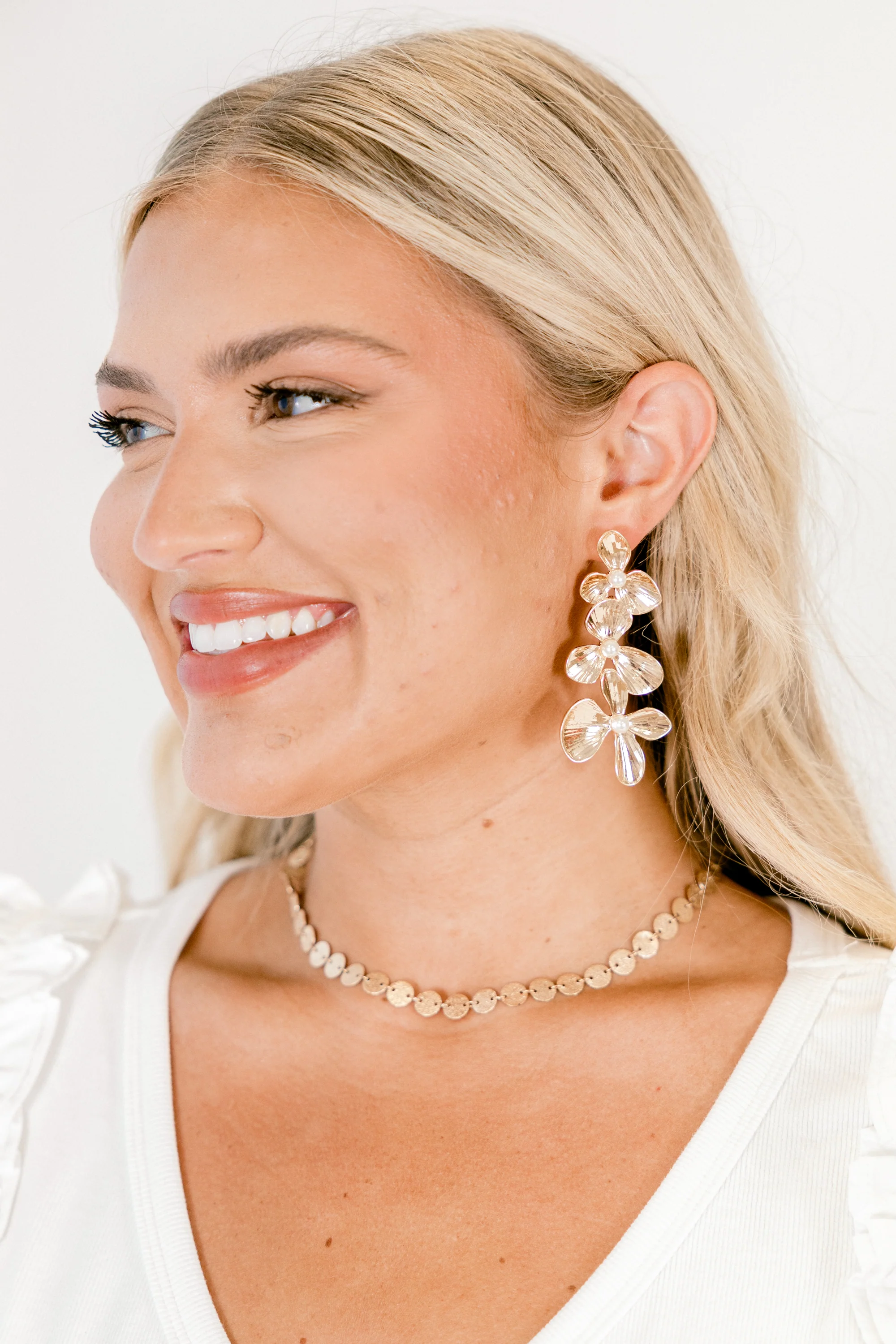 On A Good Note Earrings, Gold - Weilaico