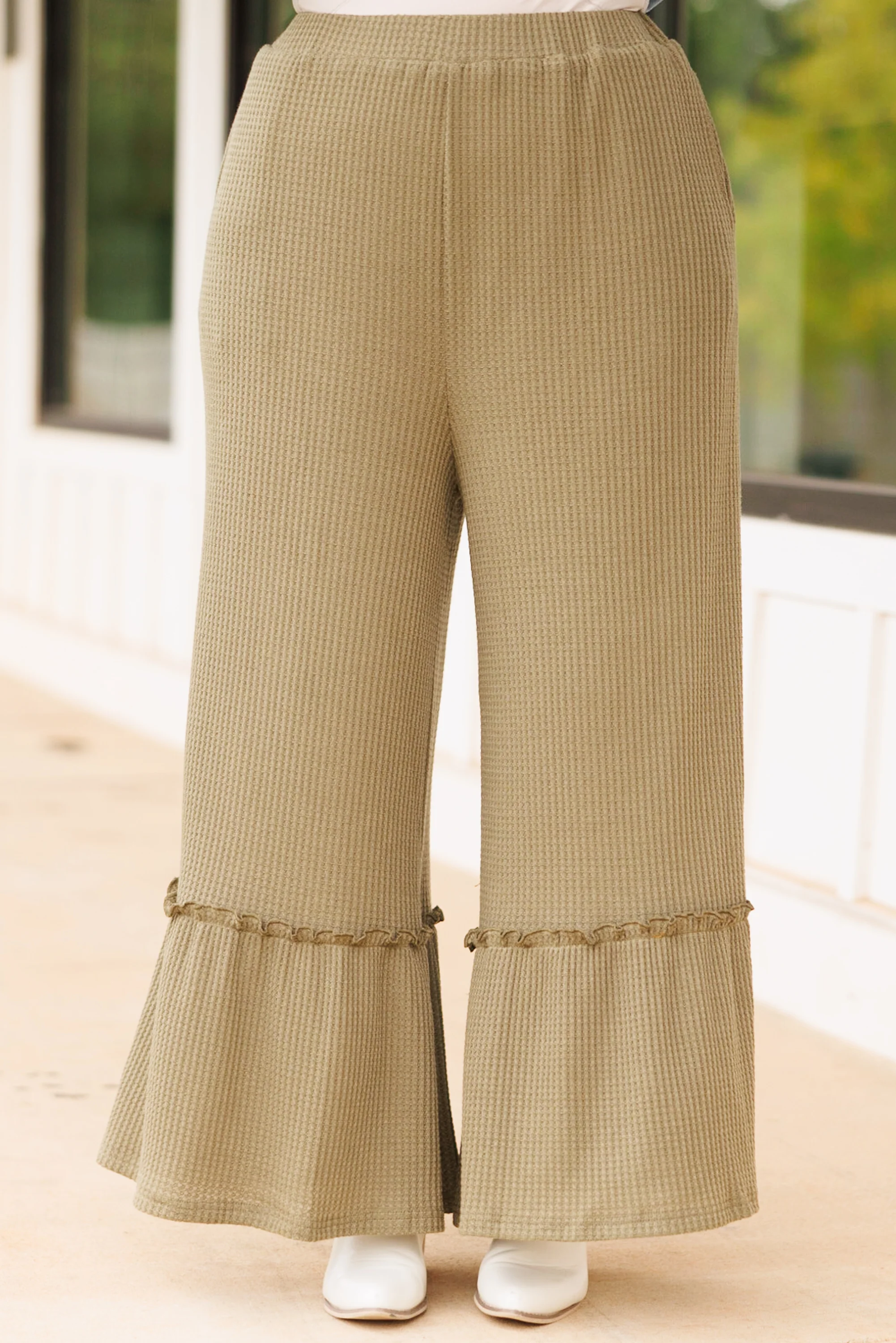 Find You Well Pants, Dusty Olive - Weilaico