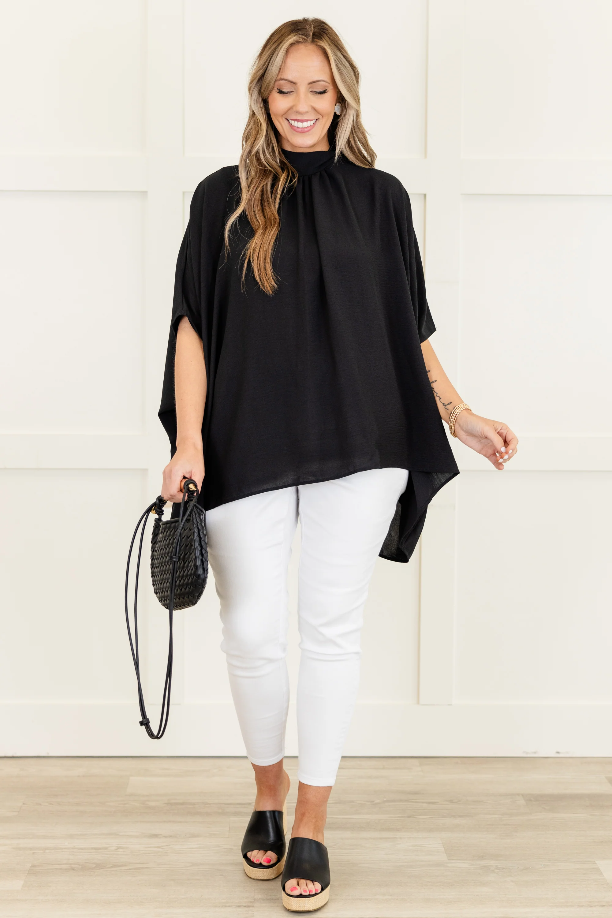 Look Good, Feel Good Top, Black - Weilaico