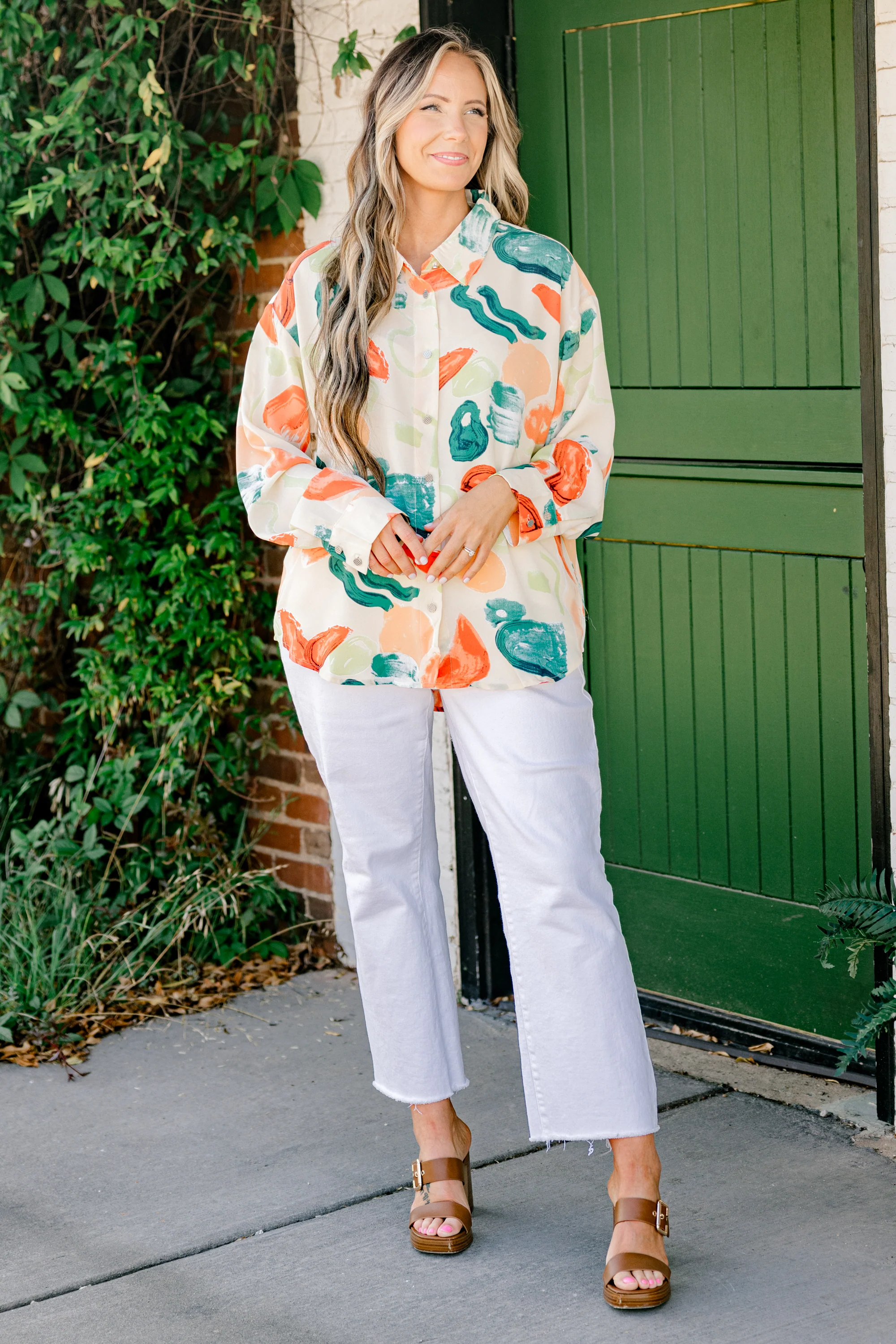 I Can See Your Halo Top, Red Multi - Weilaico