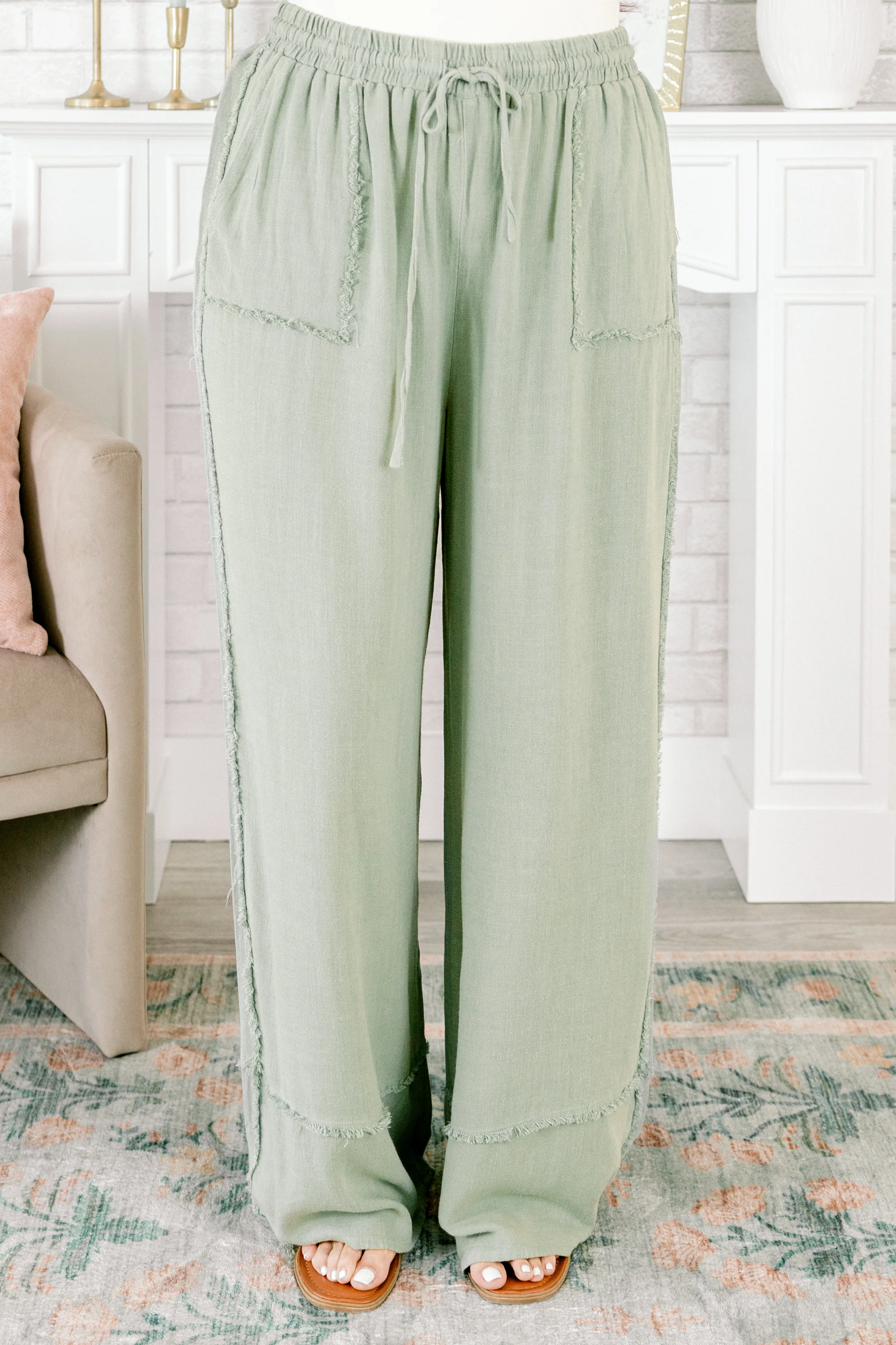 Discover Who You Are Pants, Aqua Blue - Weilaico