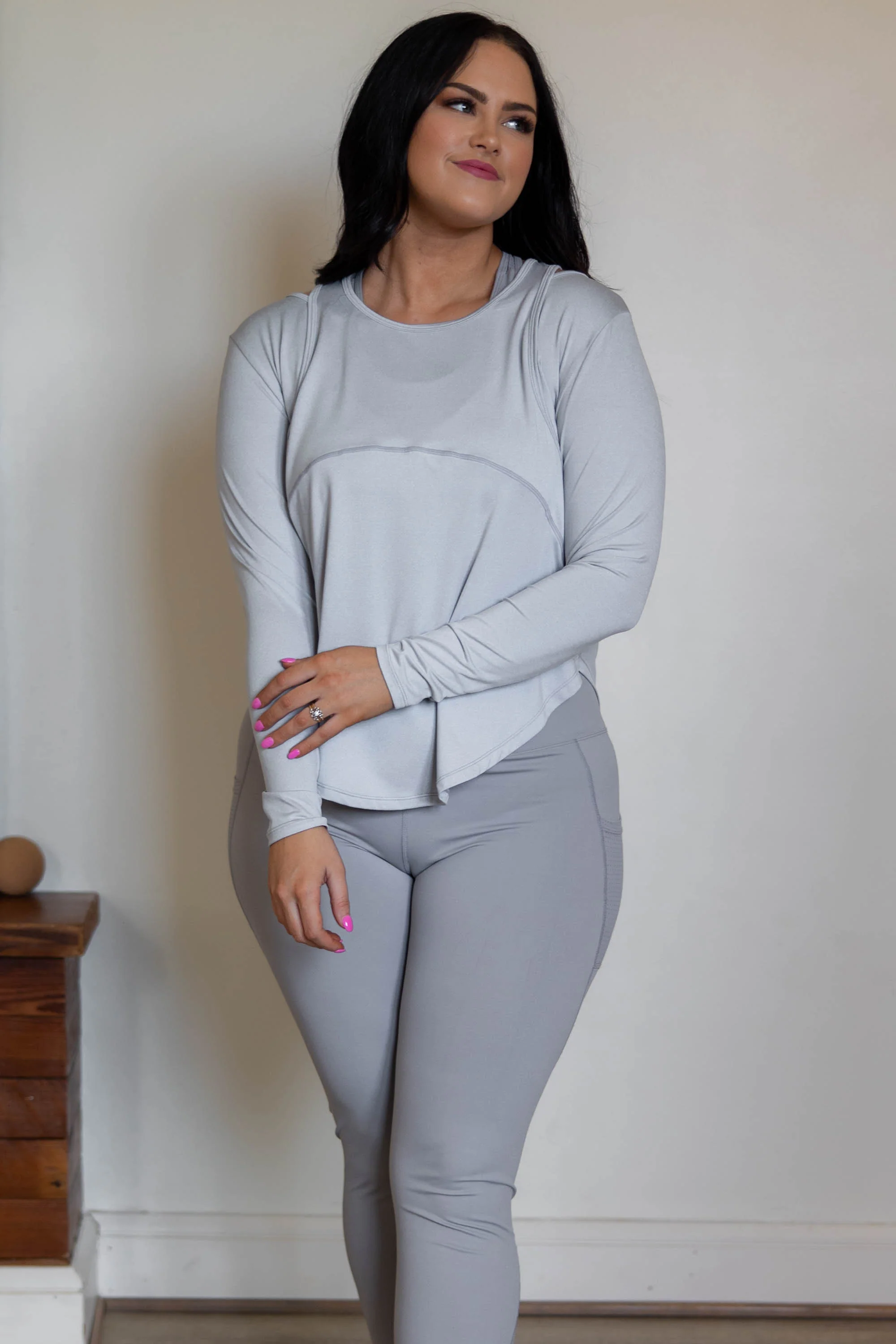 Seizing The Day Active Top, Slate - Weilaico