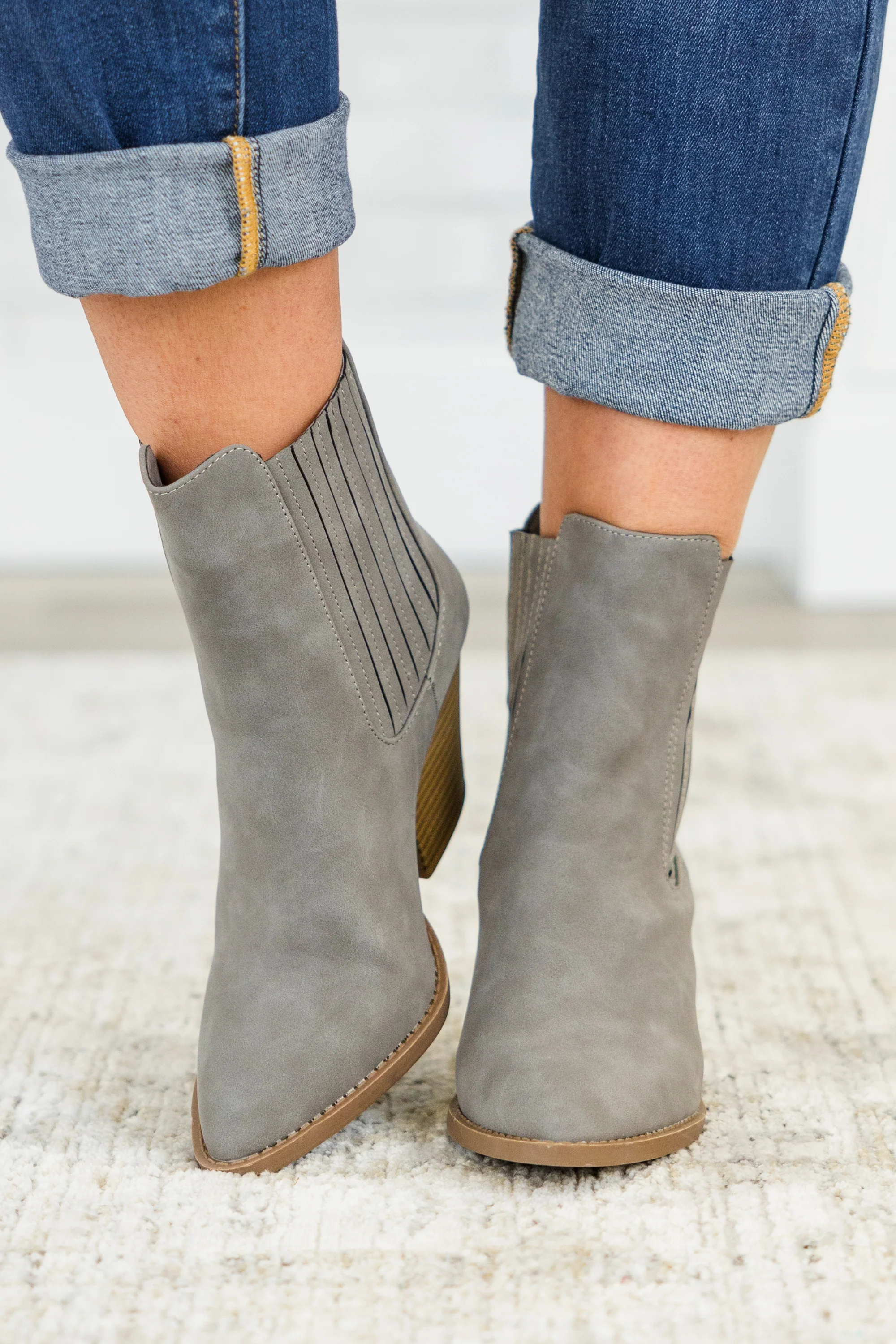 Over The Water Booties, Grey - Weilaico