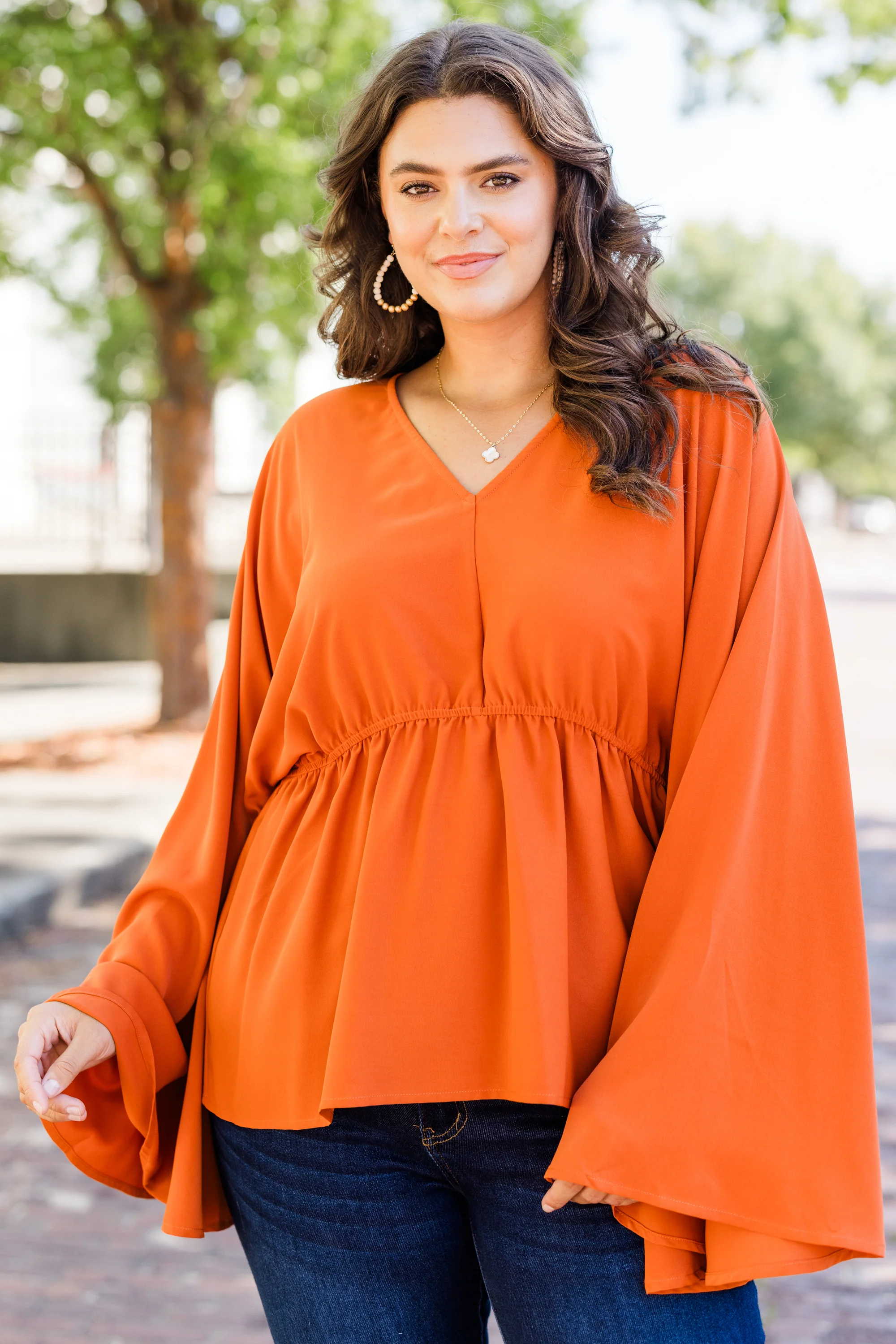 Snapdragon Top, Orange - Weilaico