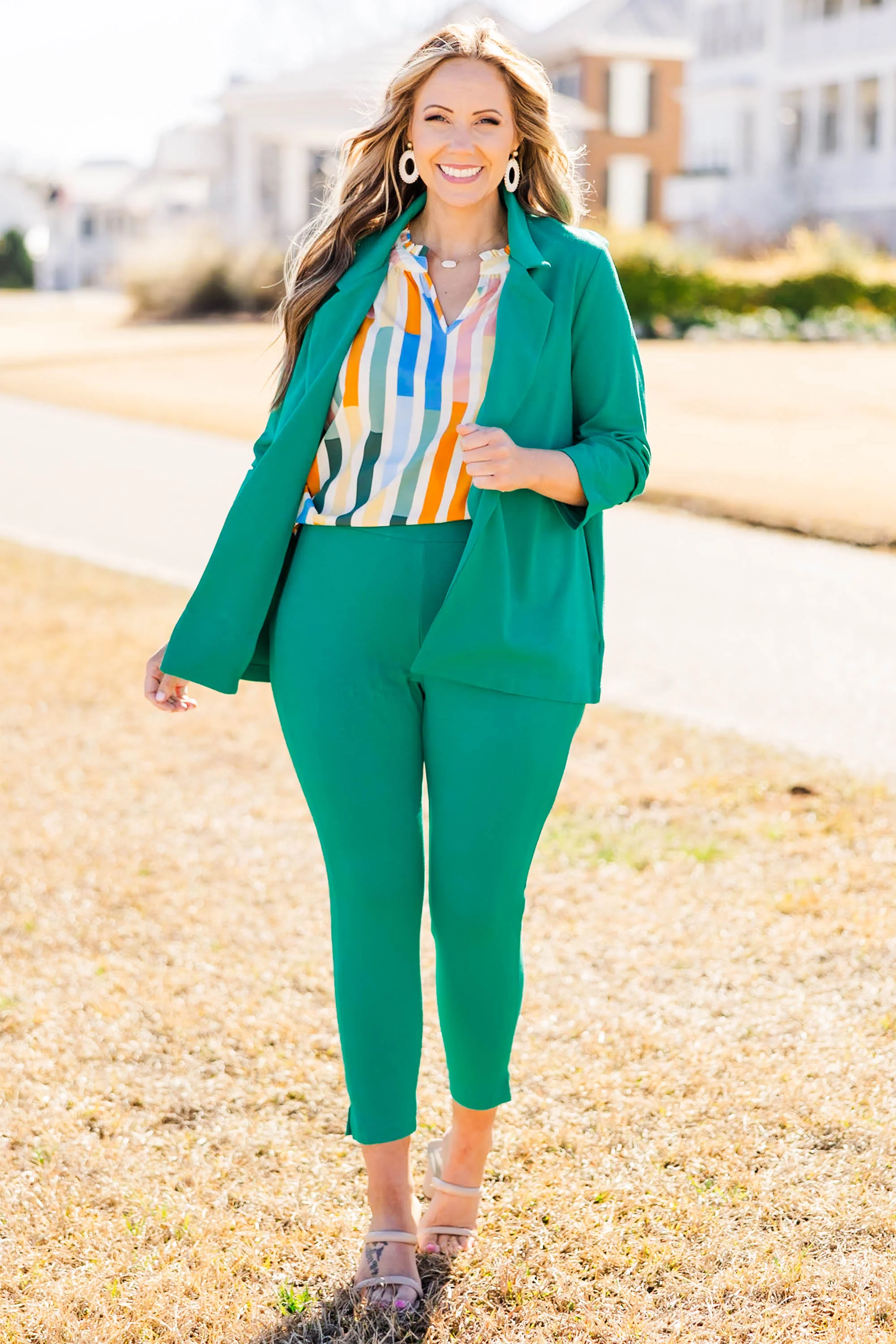 Strut Your Style Pants, Kelly Green - Weilaico