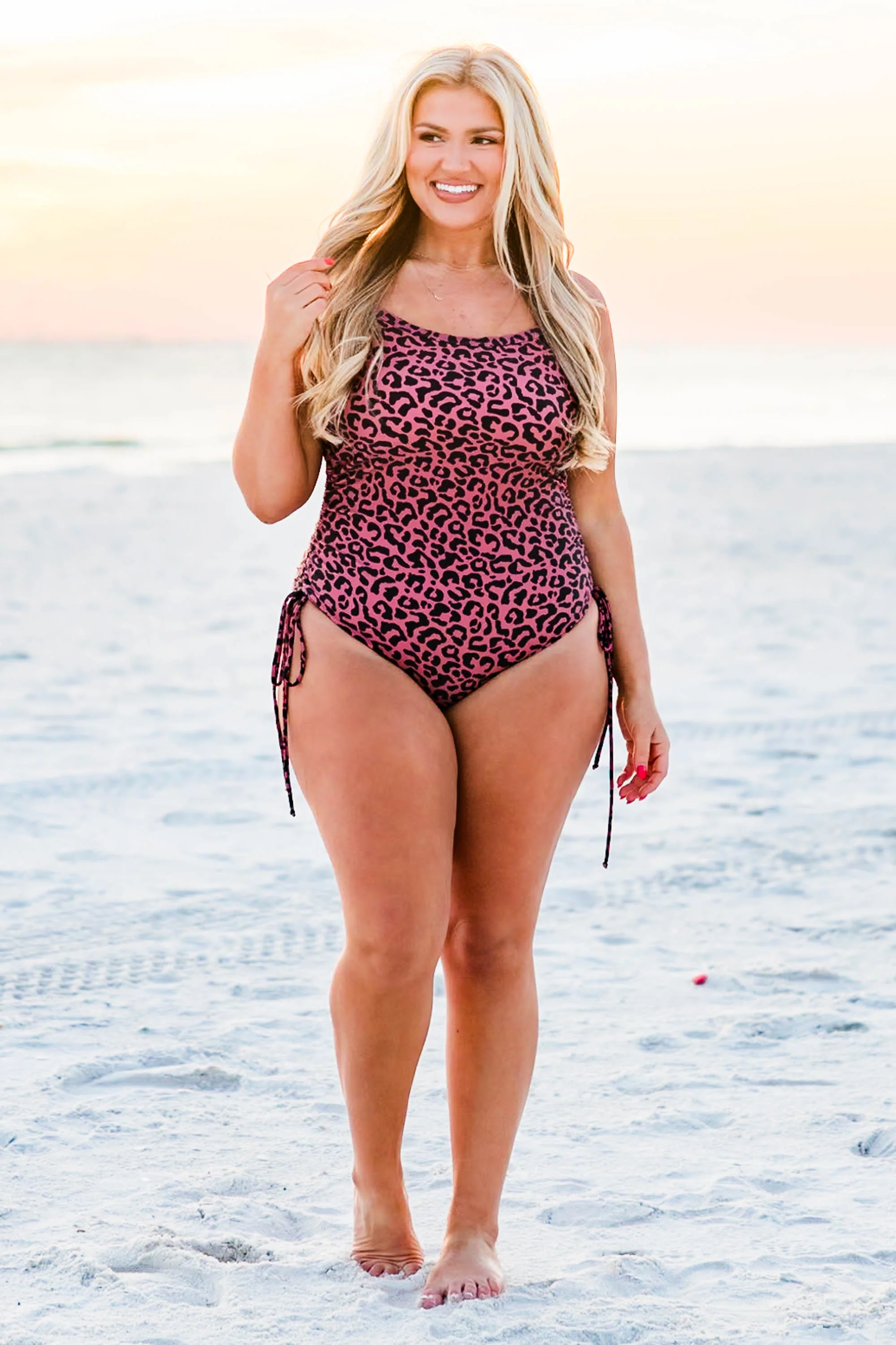Salty But Sweet Swimsuit, Leopard - Weilaico