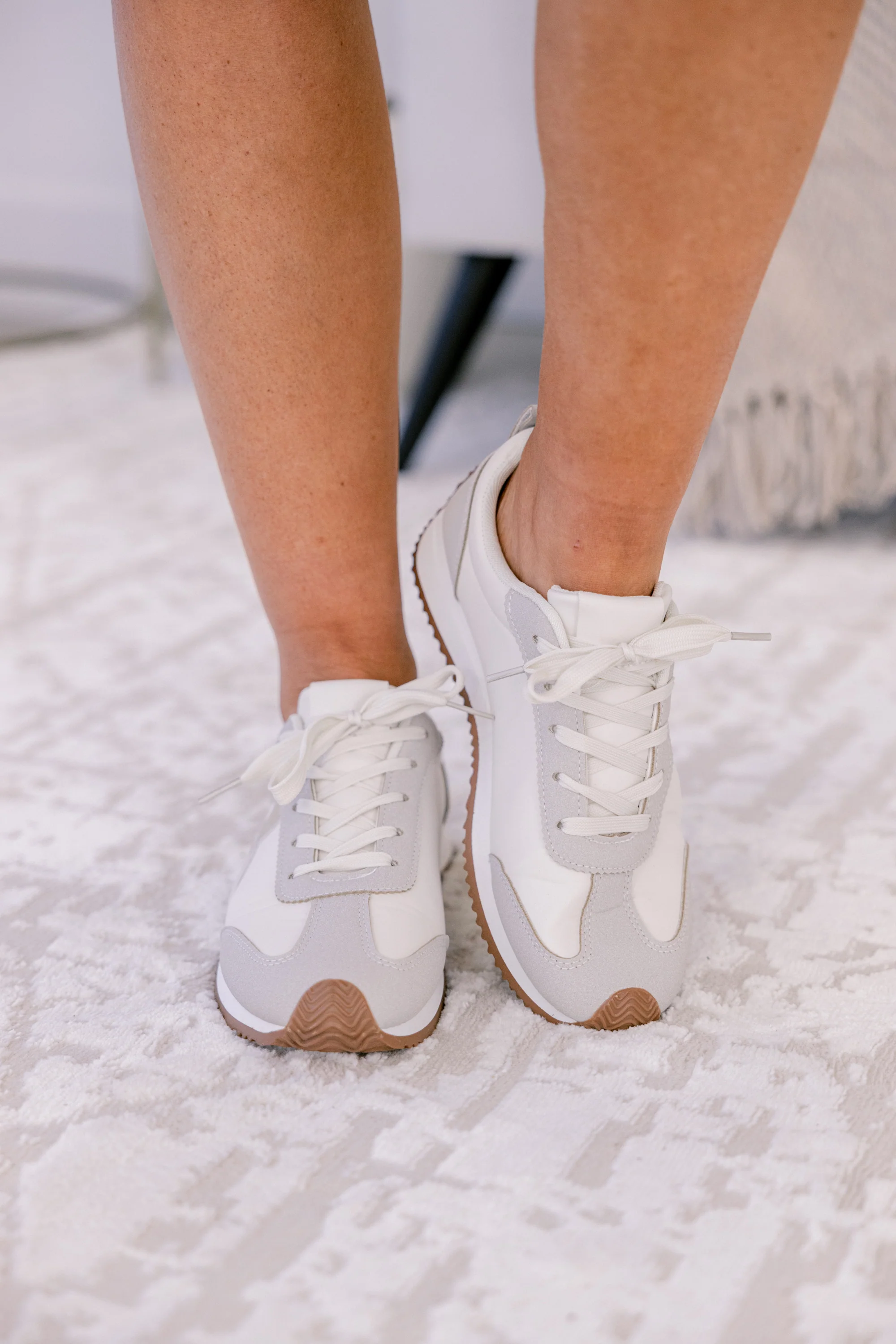 Keep Walking Sneakers, Gold - Weilaico