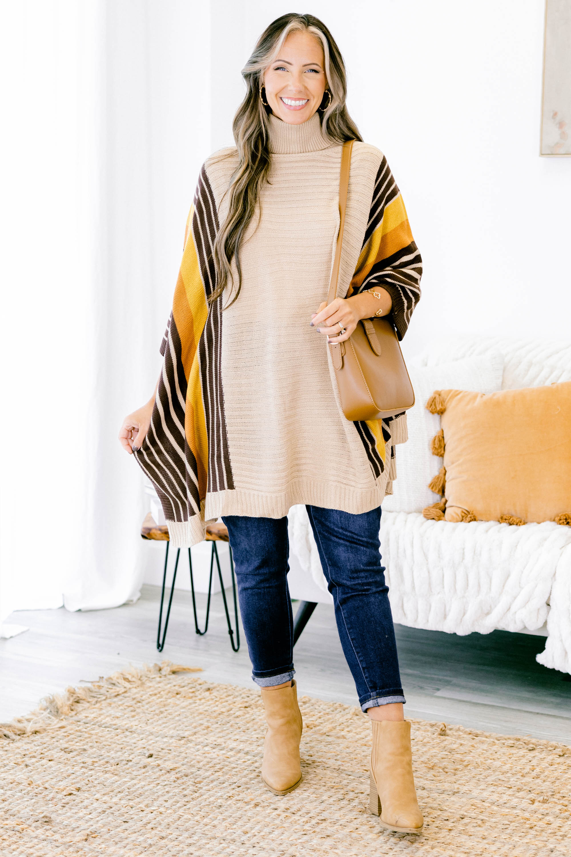 Let's Grab Coffee Tunic, Taupe Mix - Weilaico
