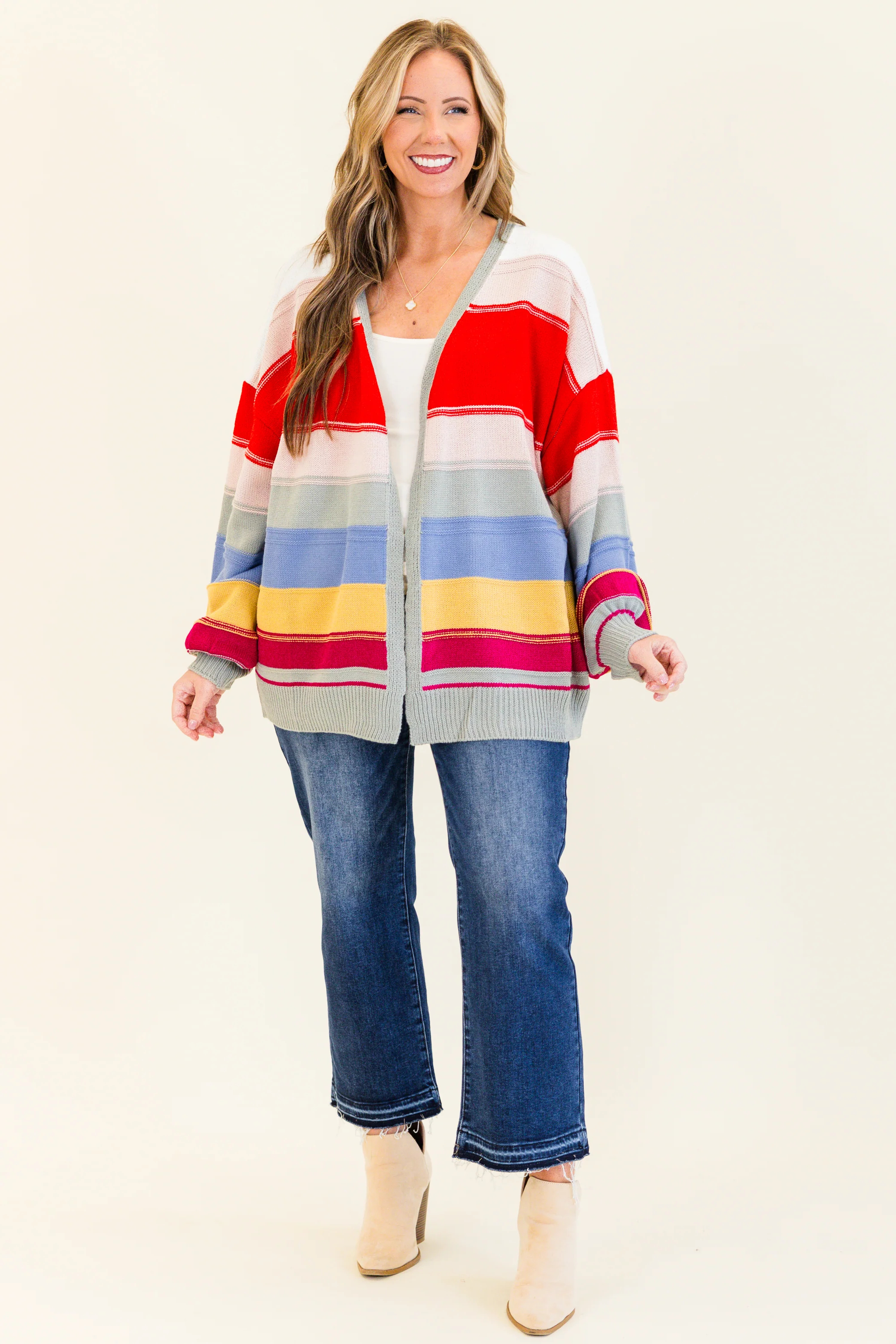 Take Some Time For Yourself Cardigan, Multi - Weilaico