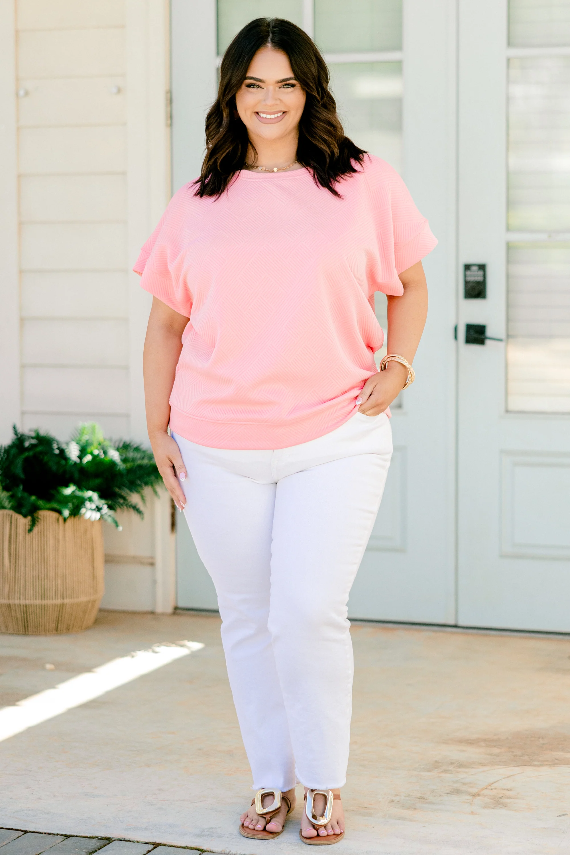 Reserved For You Top, Pink - Weilaico