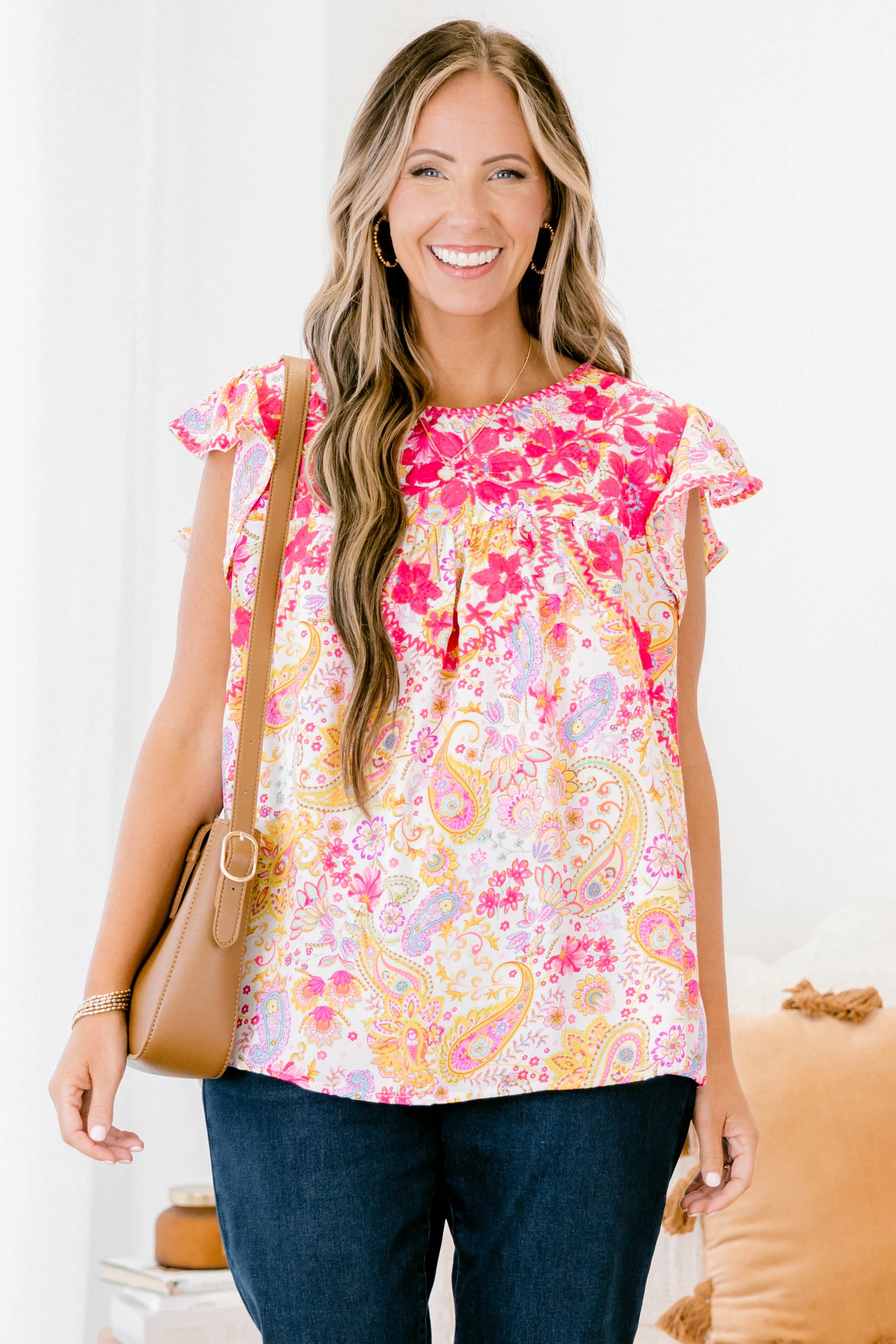 My Classic Top, Magenta Multi - Weilaico