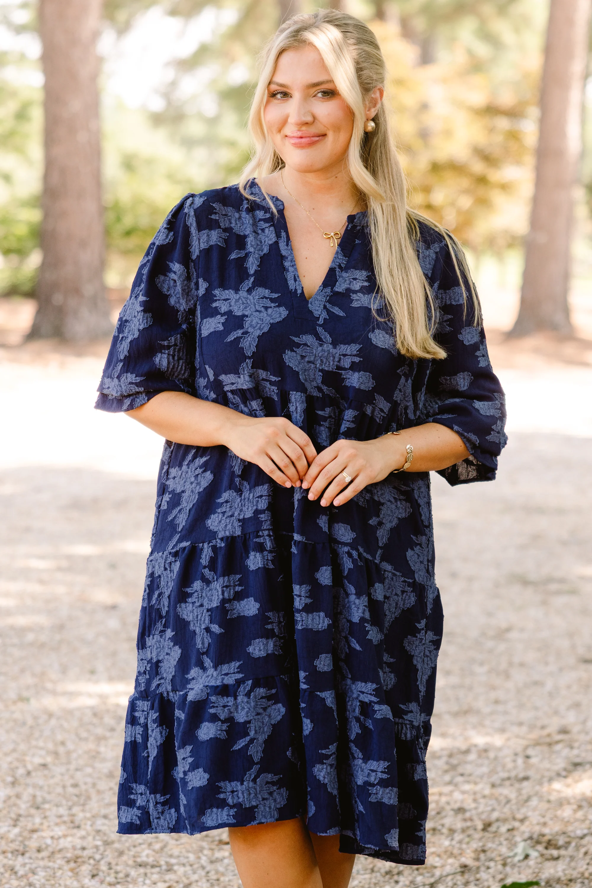 What You Know Dress, Navy Twilight - Weilaico