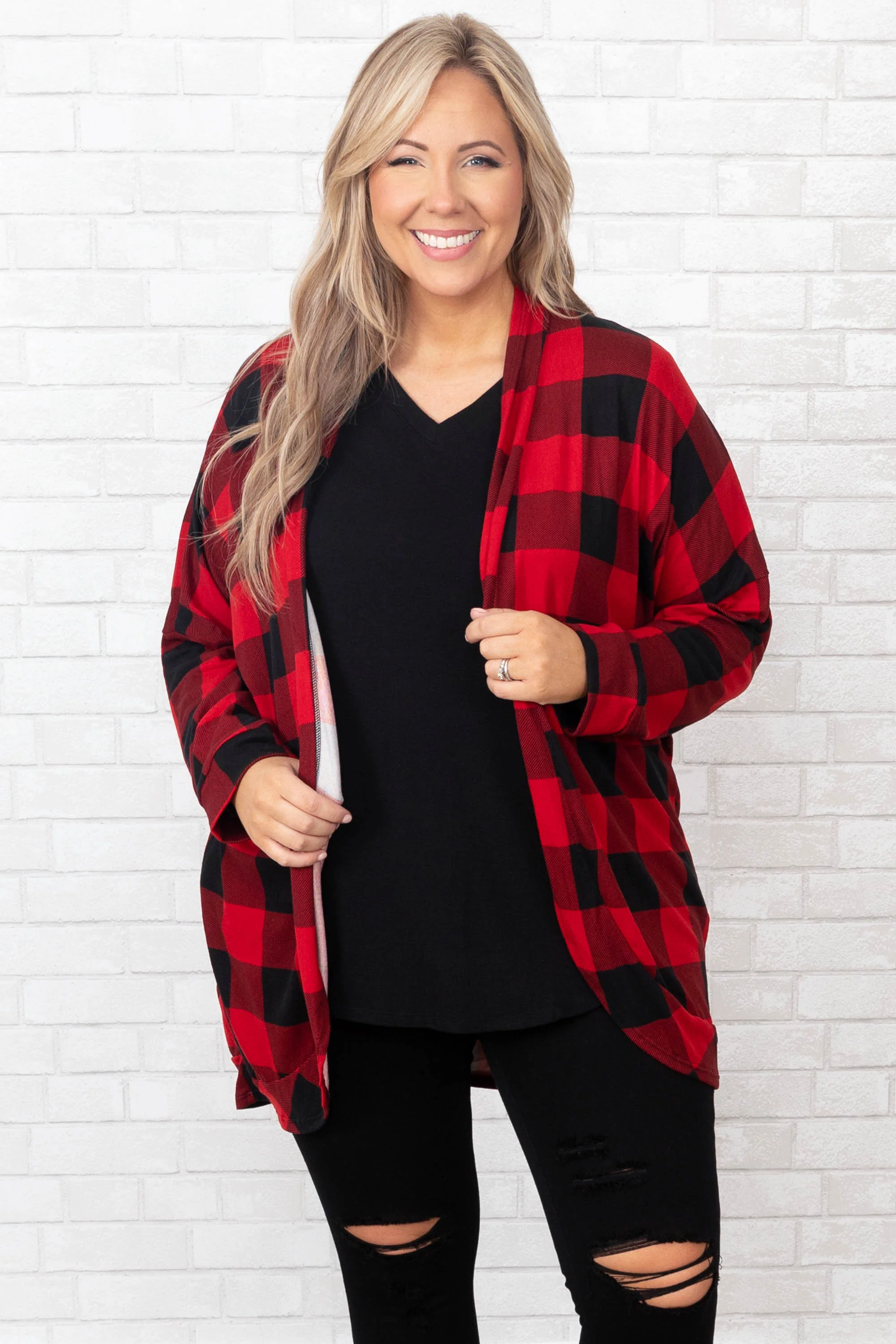 She's The Winner Cardigan, Red - Weilaico