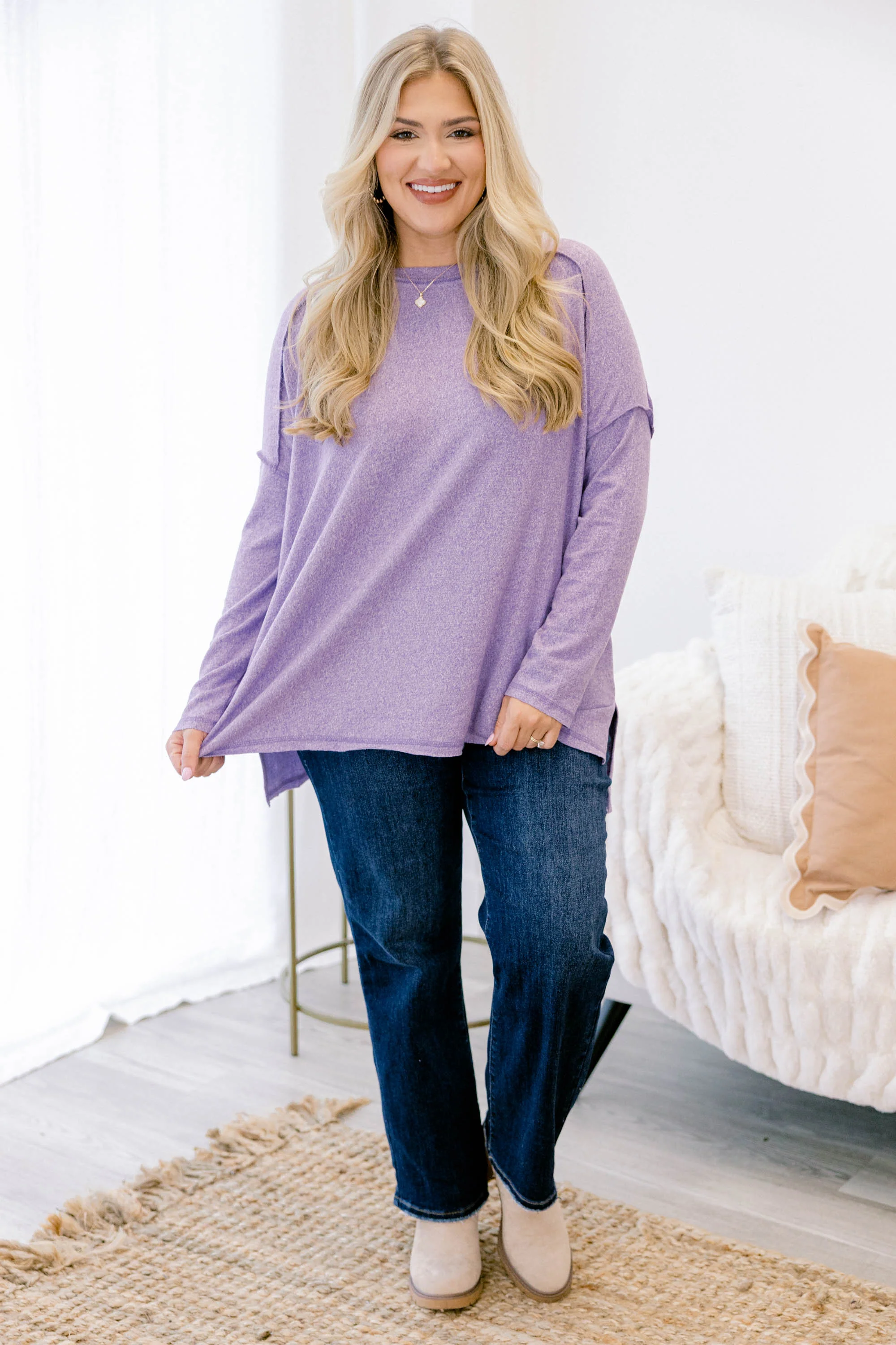 Like It's Nothing Top, Lavender - Weilaico