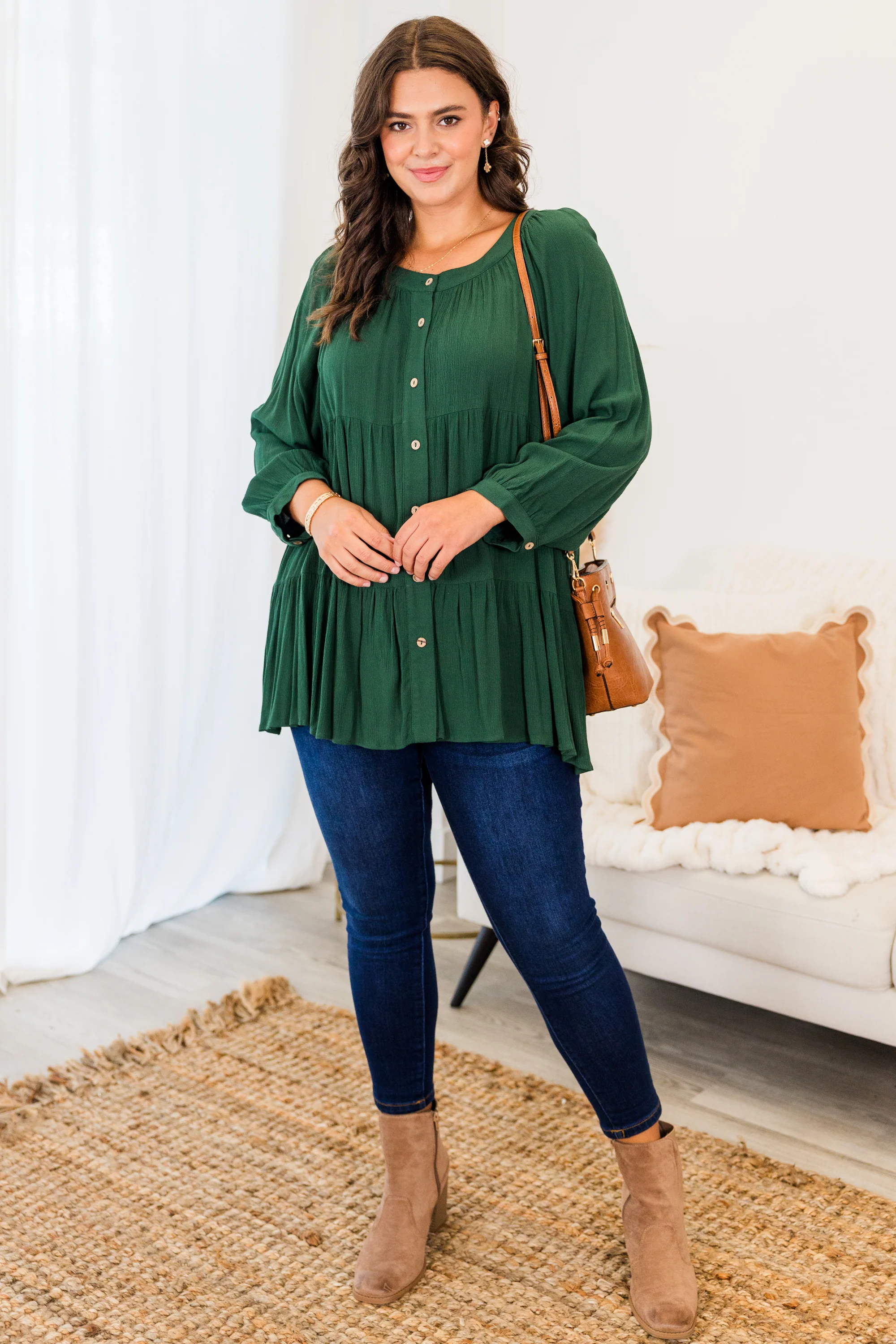 Evermore Top, Forest Green - Weilaico