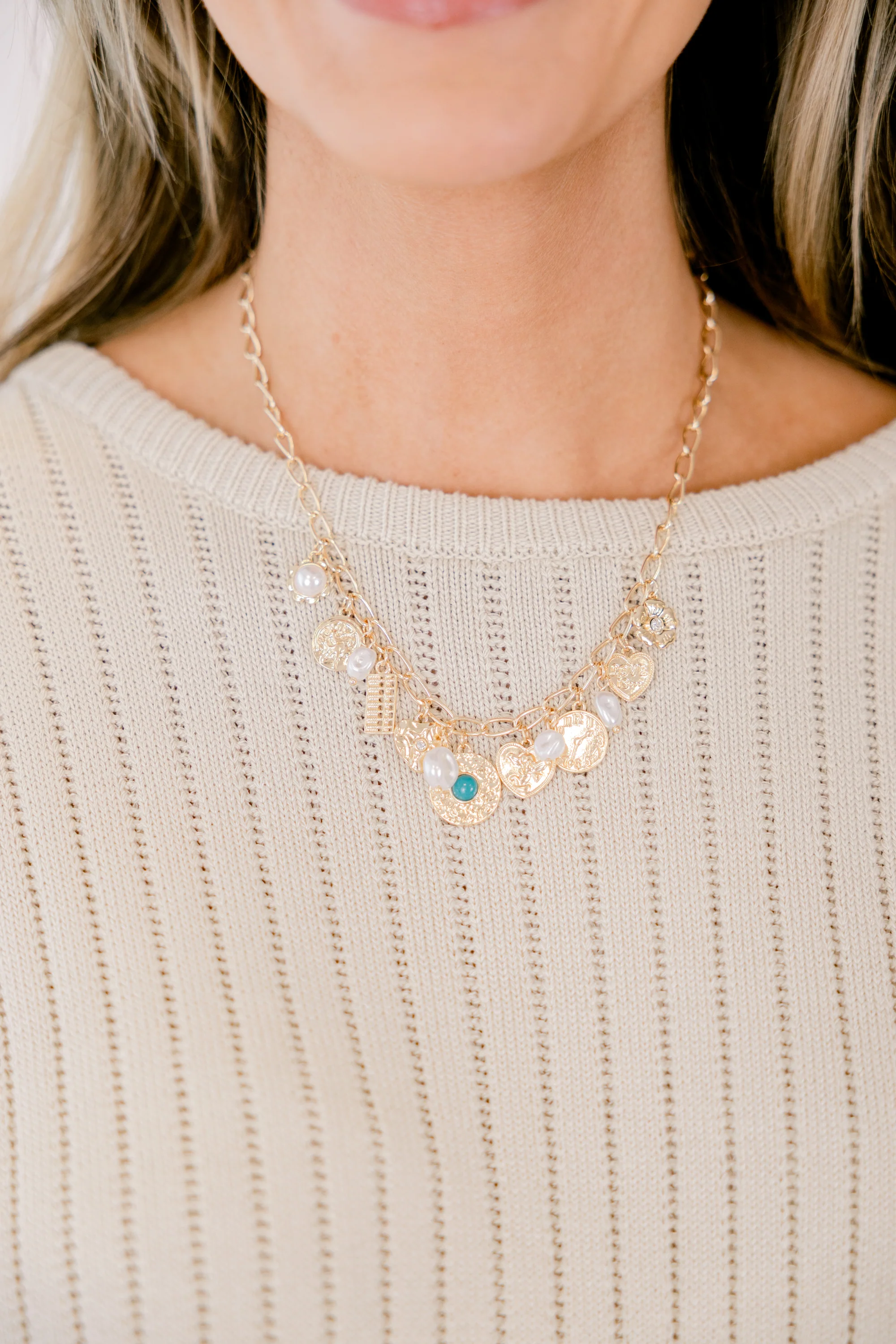 My Charmed Life Necklace, Gold - Weilaico