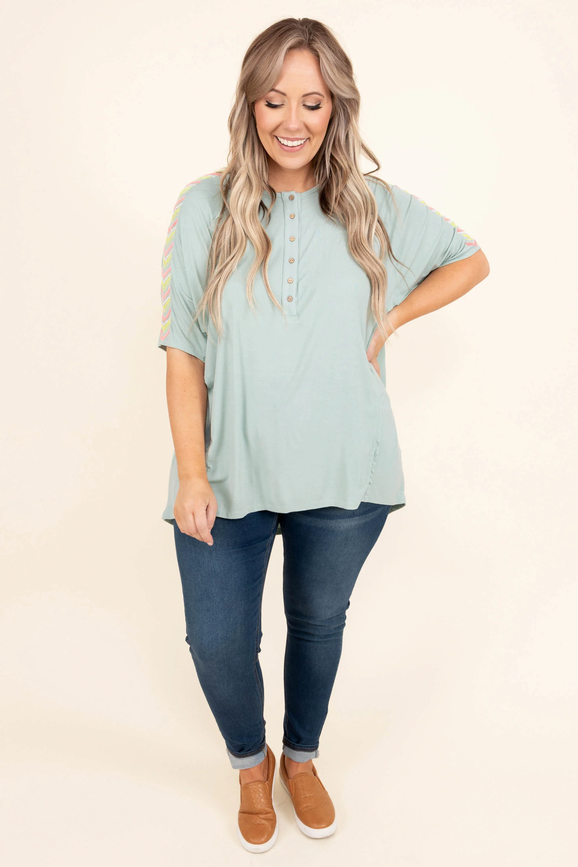 Imaginably Sweet Top, Mint - Weilaico