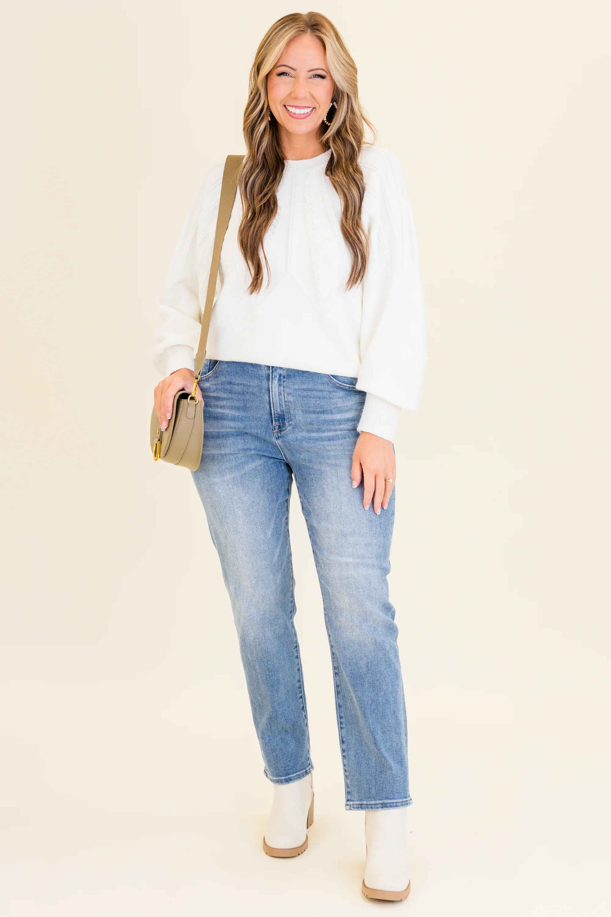 Treat You Better Jeans, Medium Wash - Weilaico