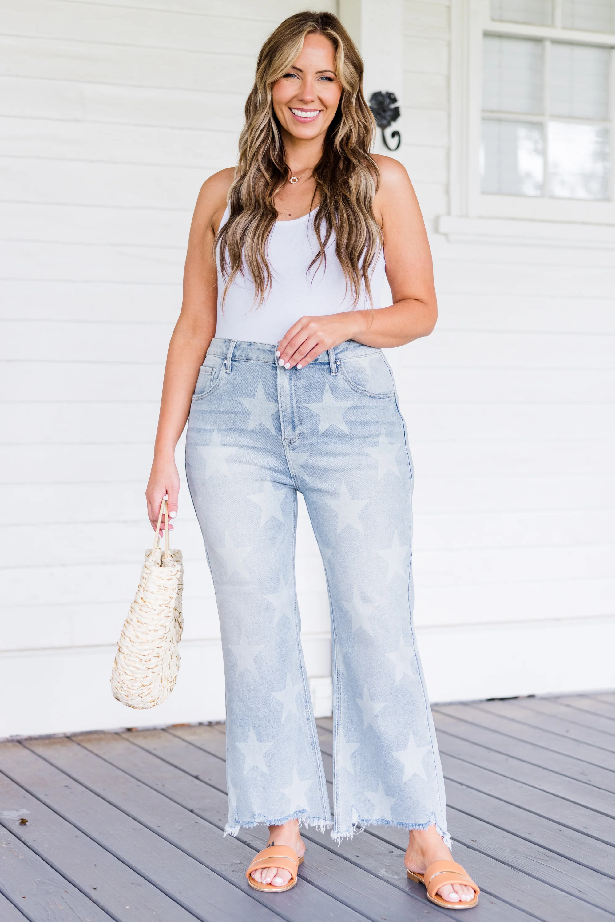 Starstruck By You Jeans, Light Wash - Weilaico