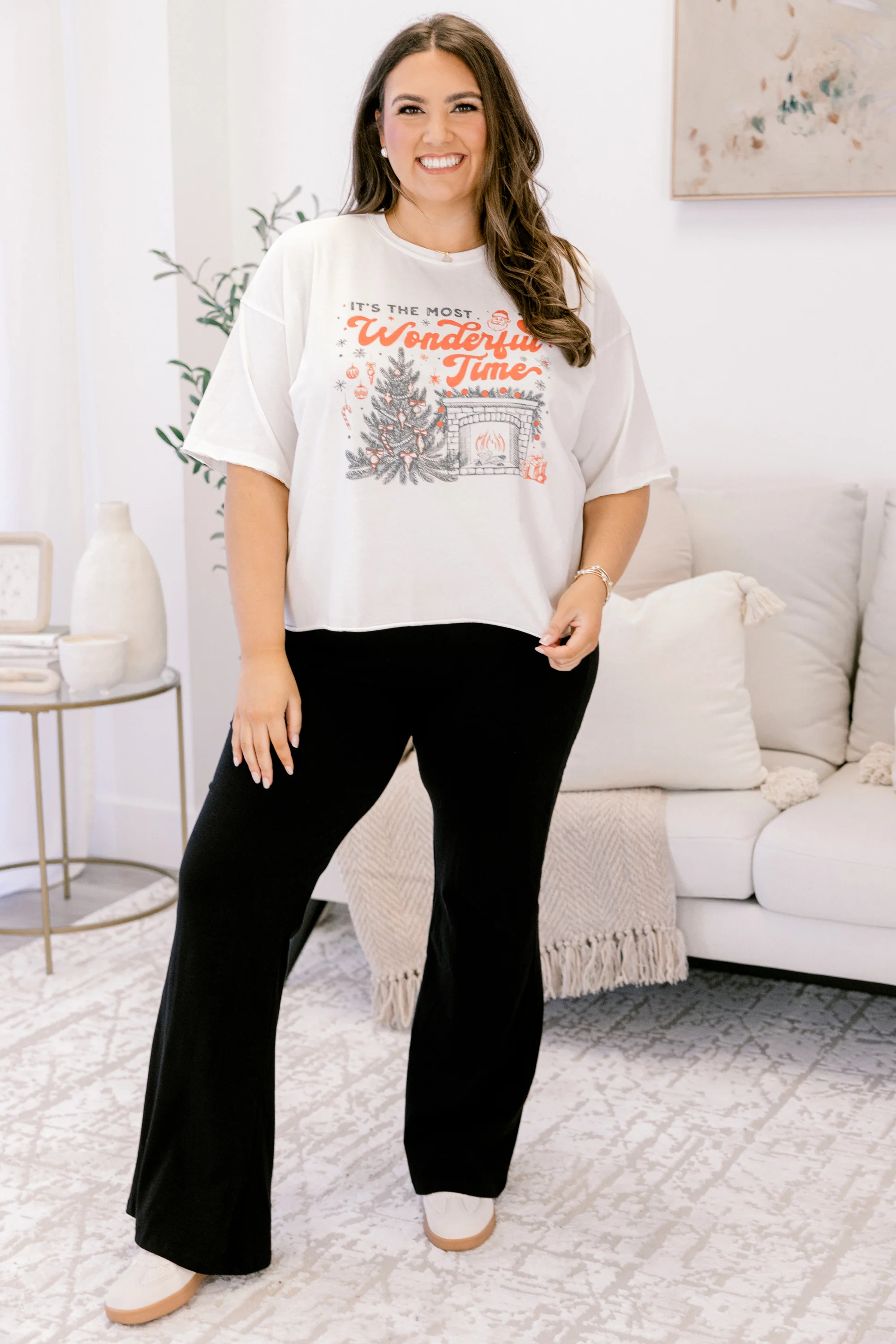 The Most Wonderful Season Vintage Wash Tee, White - Weilaico