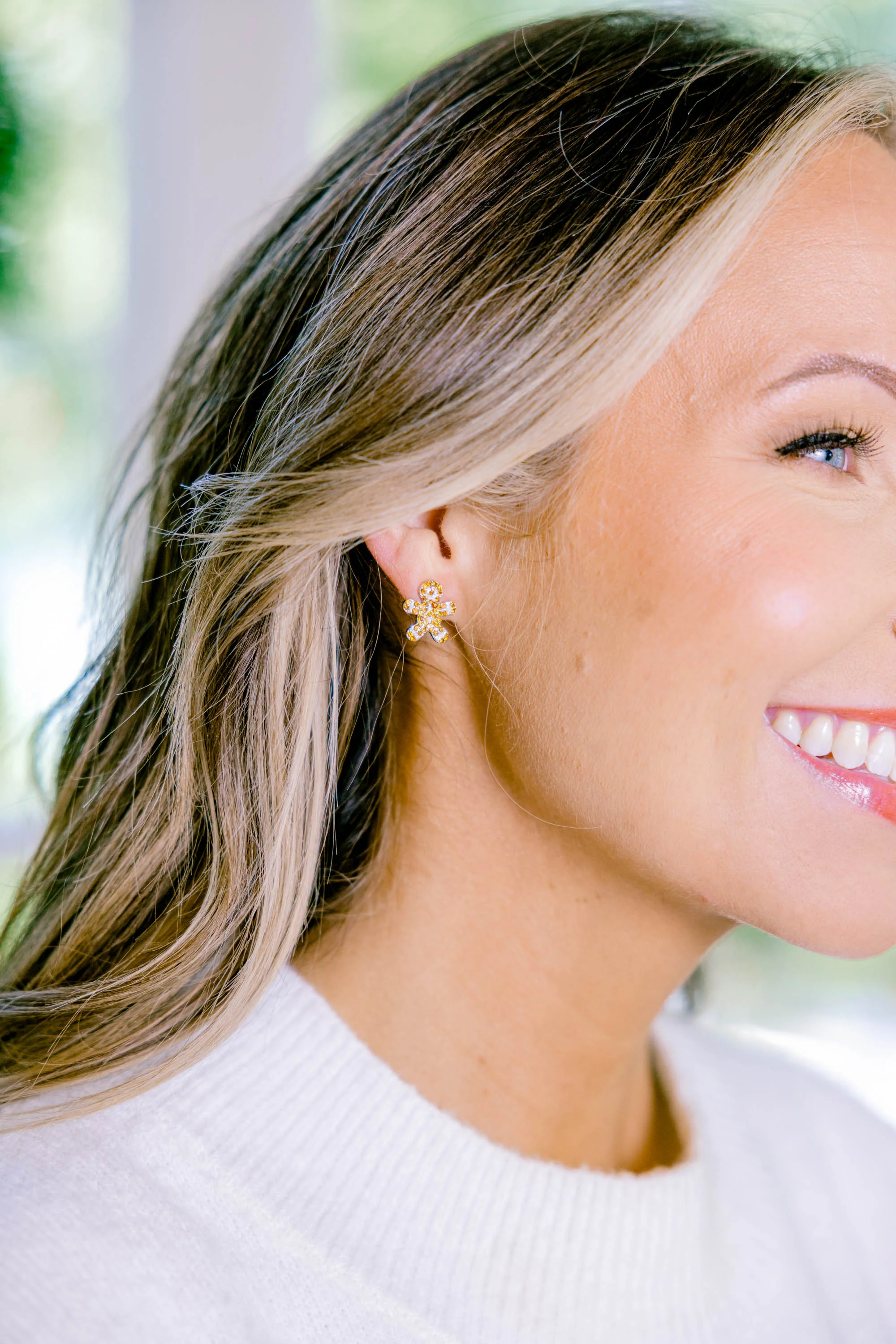 My Friend The Gingerbread Studs, Brown - Weilaico