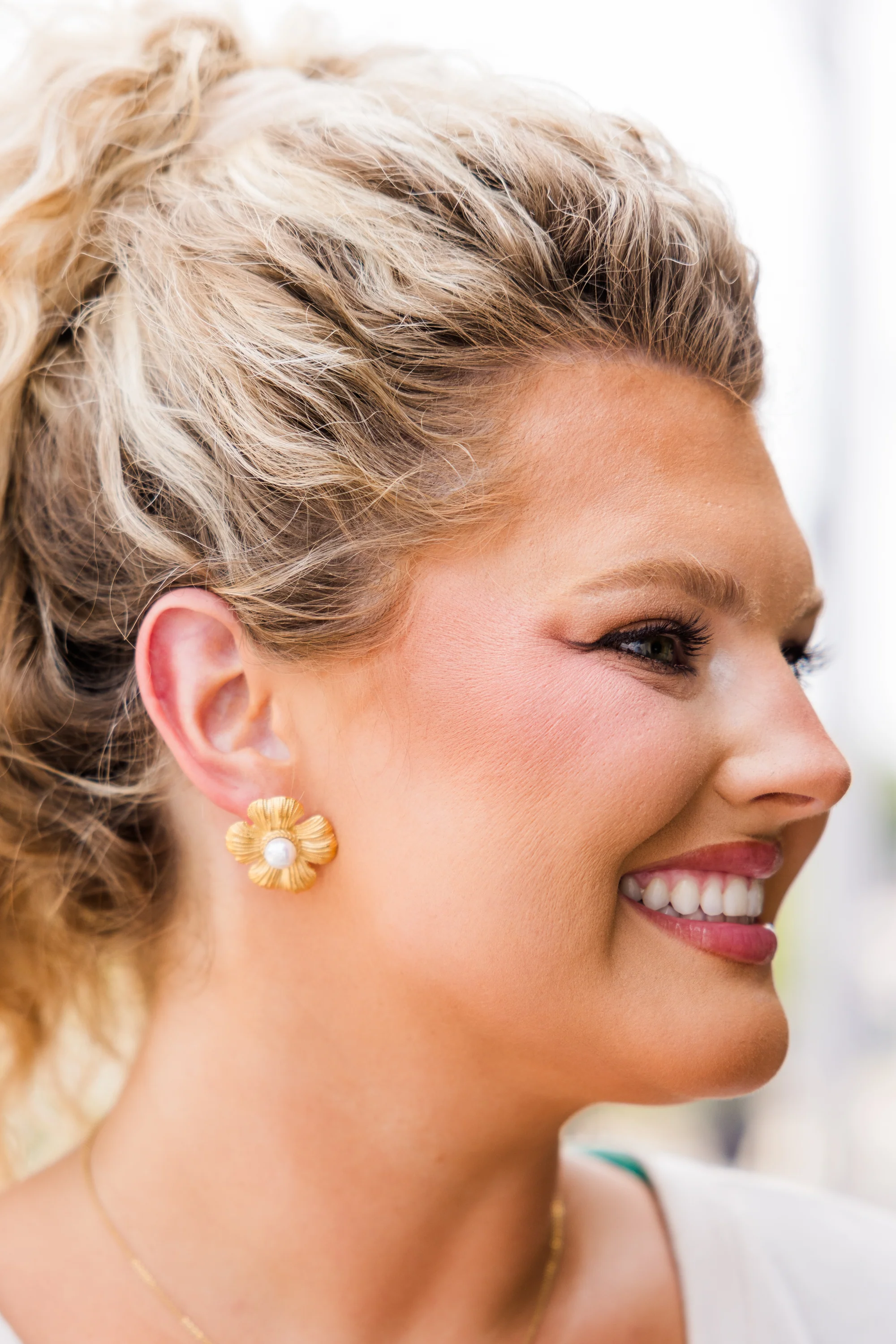 Lauren Kenzie: My Favorite Hello Earrings, Gold - Weilaico