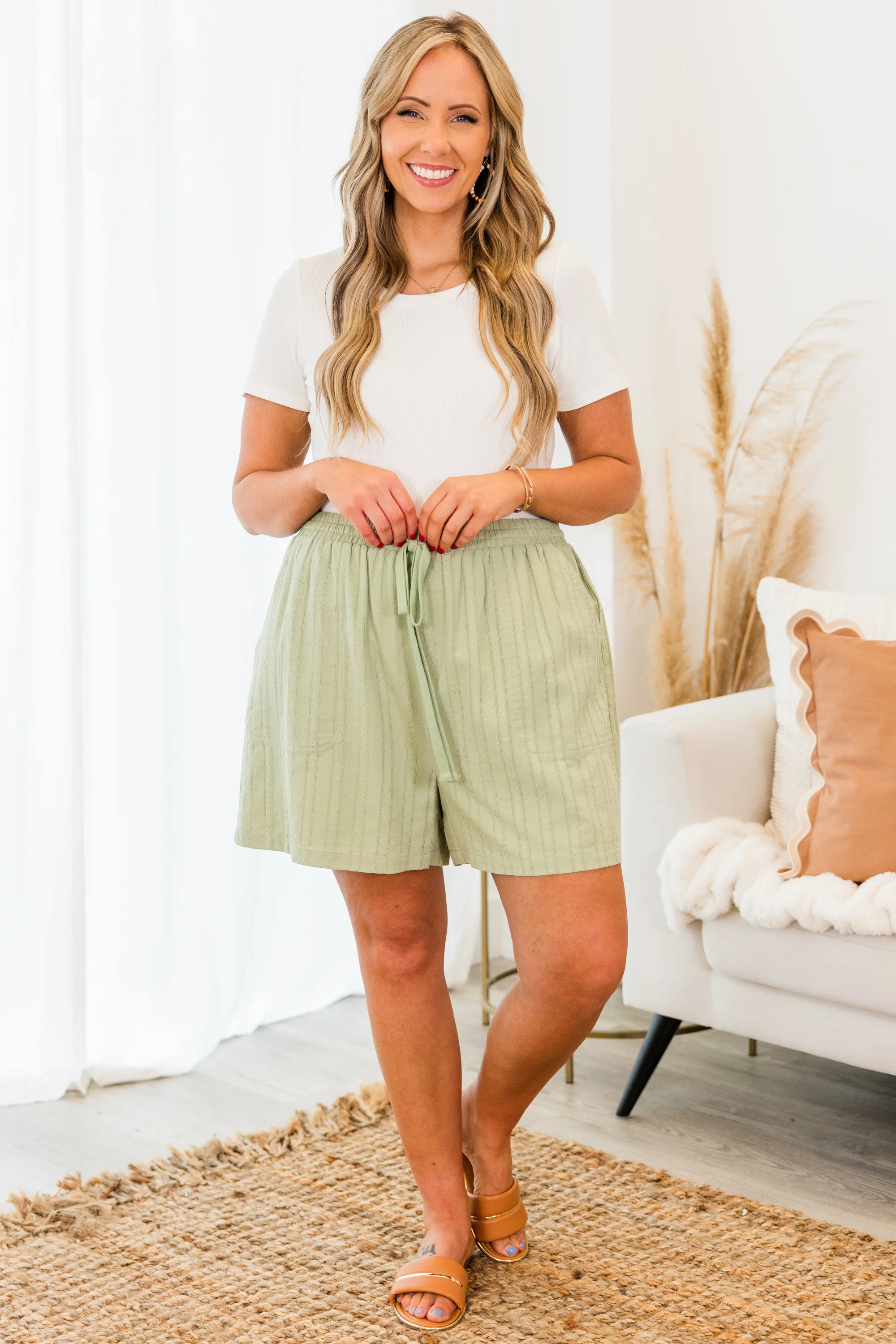 Who Is It Shorts, Mint - Weilaico