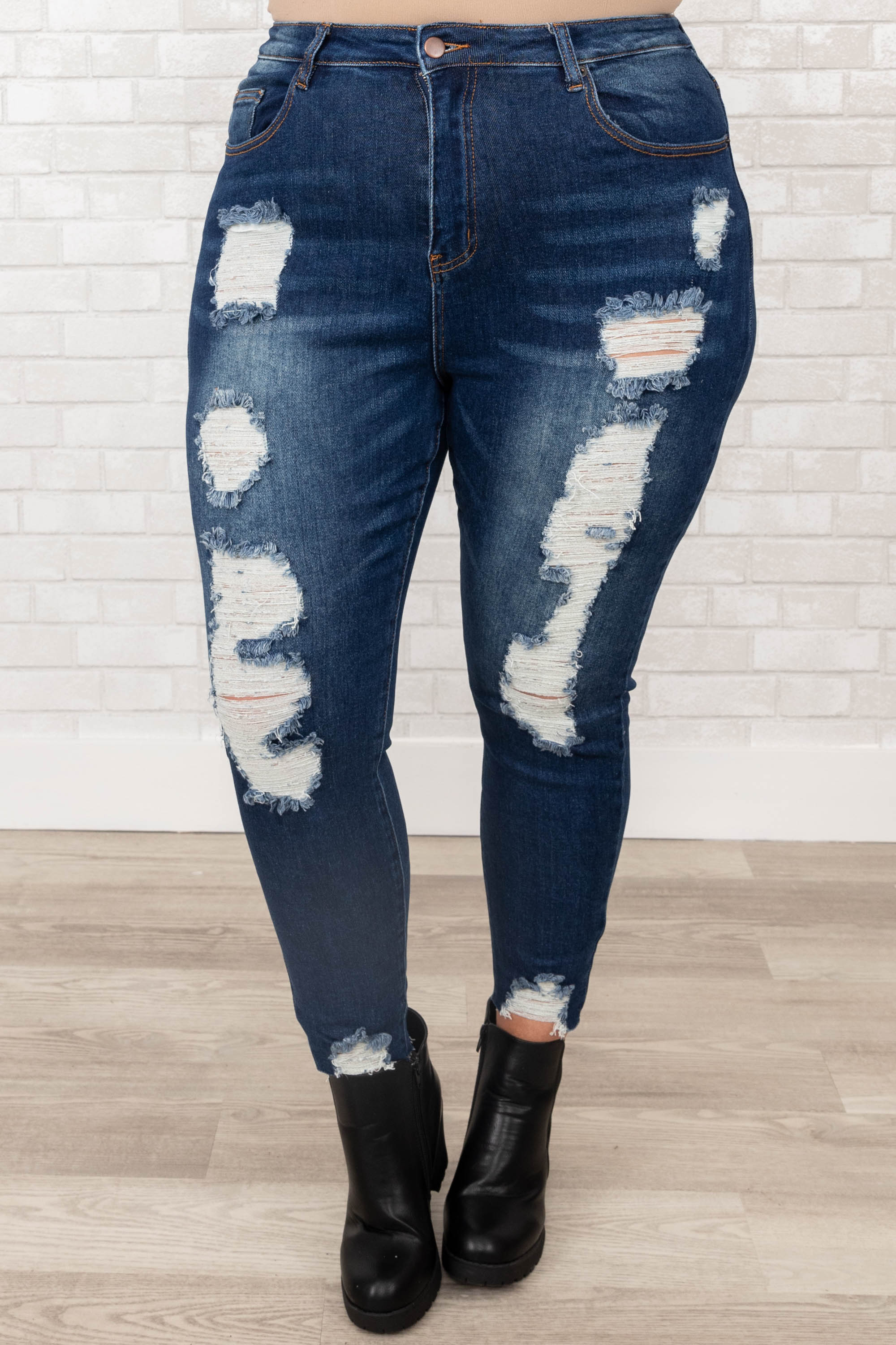 Memories Made Jeans, Dark Wash - Weilaico