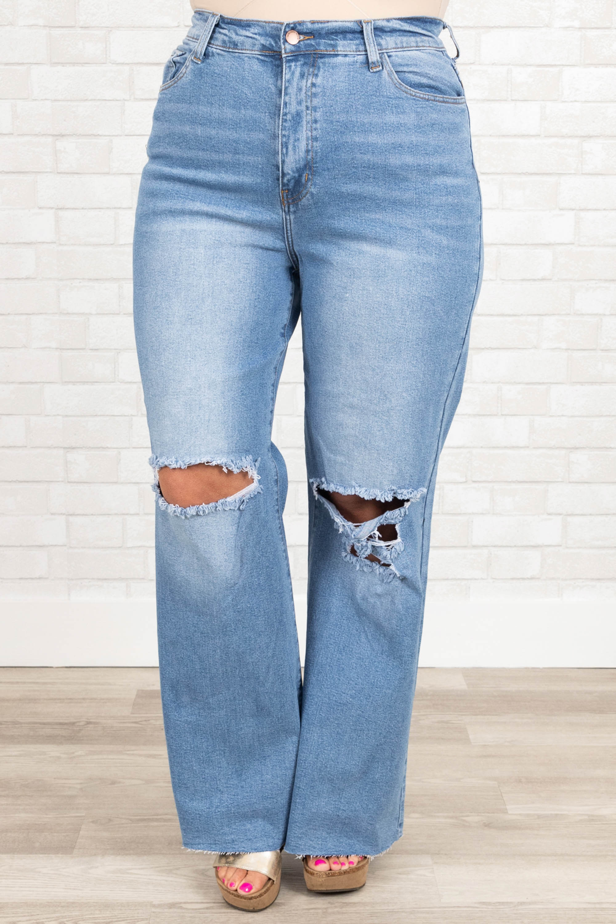 Exploring New Cities Jeans, Medium Wash - Weilaico