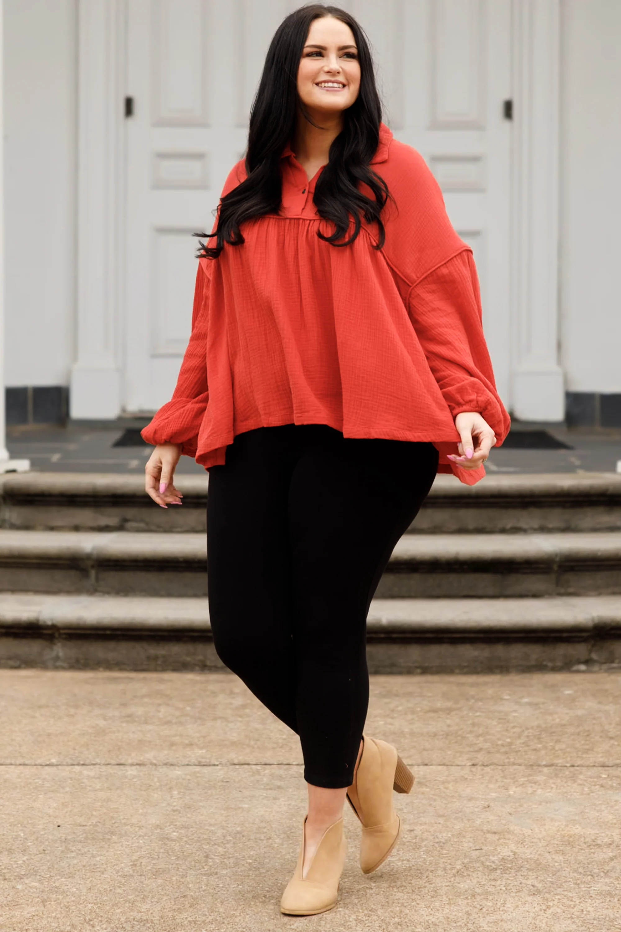 Actions Speak Louder Top, Rust - Weilaico