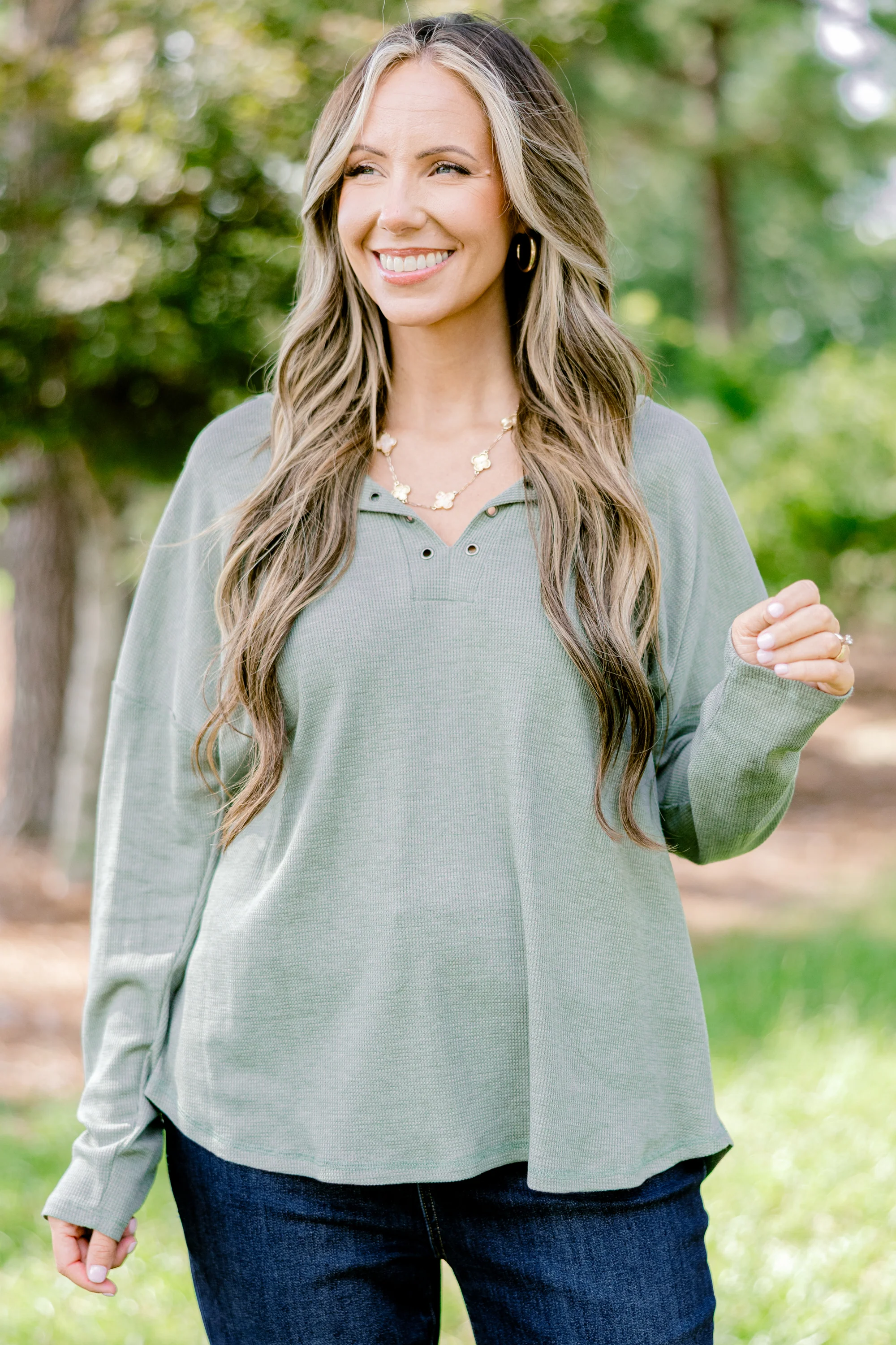 Loves It Top, Olive - Weilaico