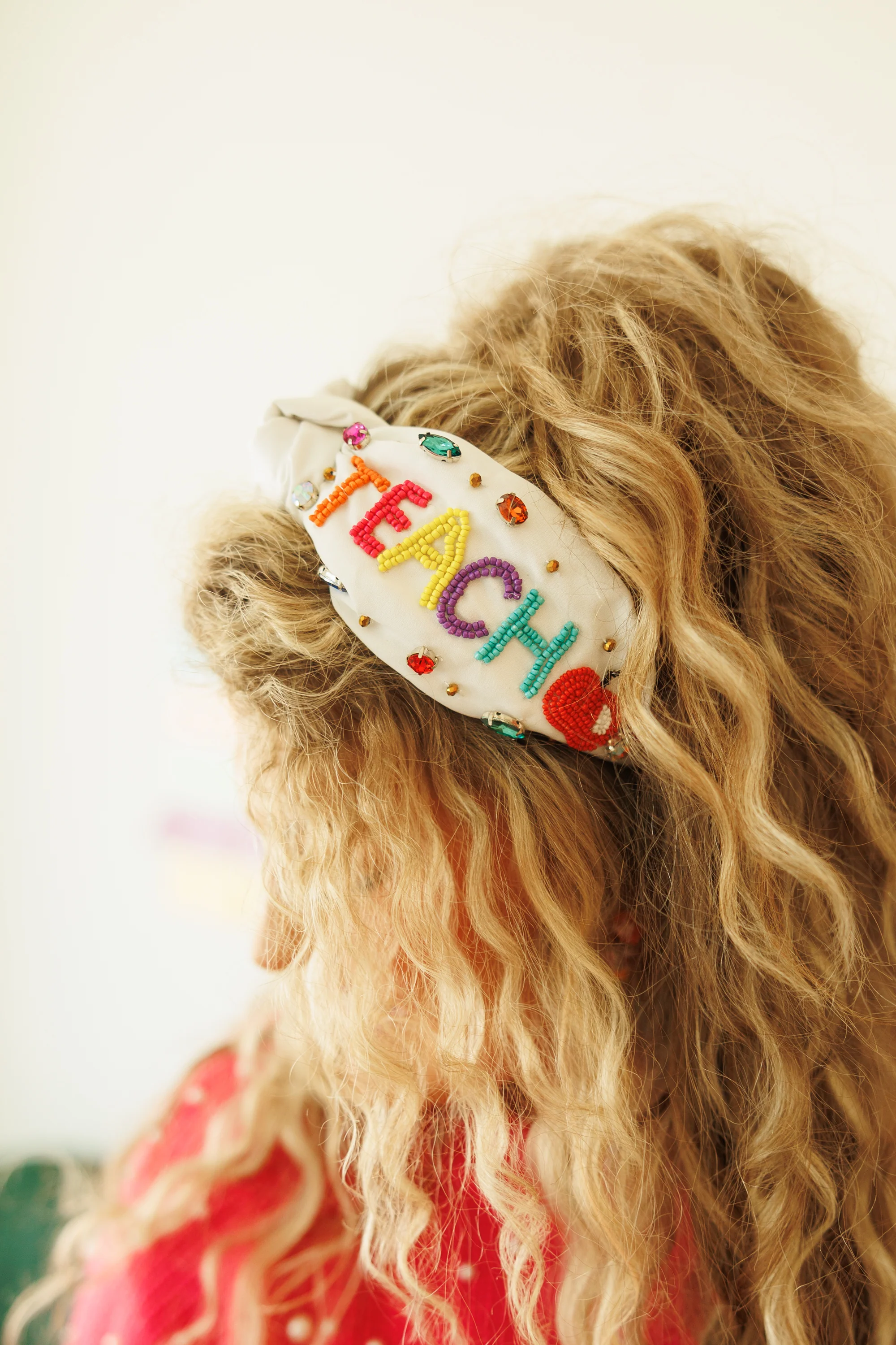 Teach More Headband, White - Weilaico