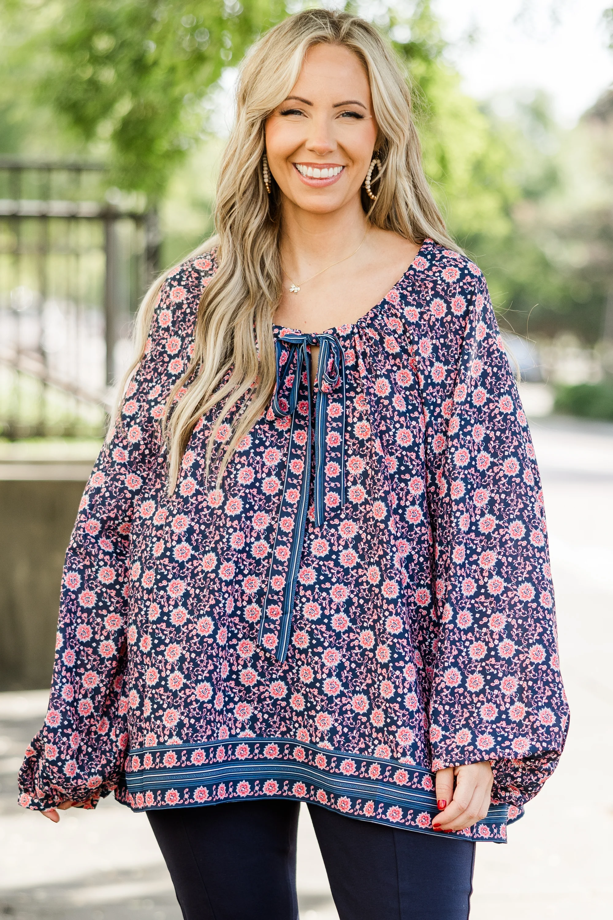 Like You Said Top, Navy - Weilaico