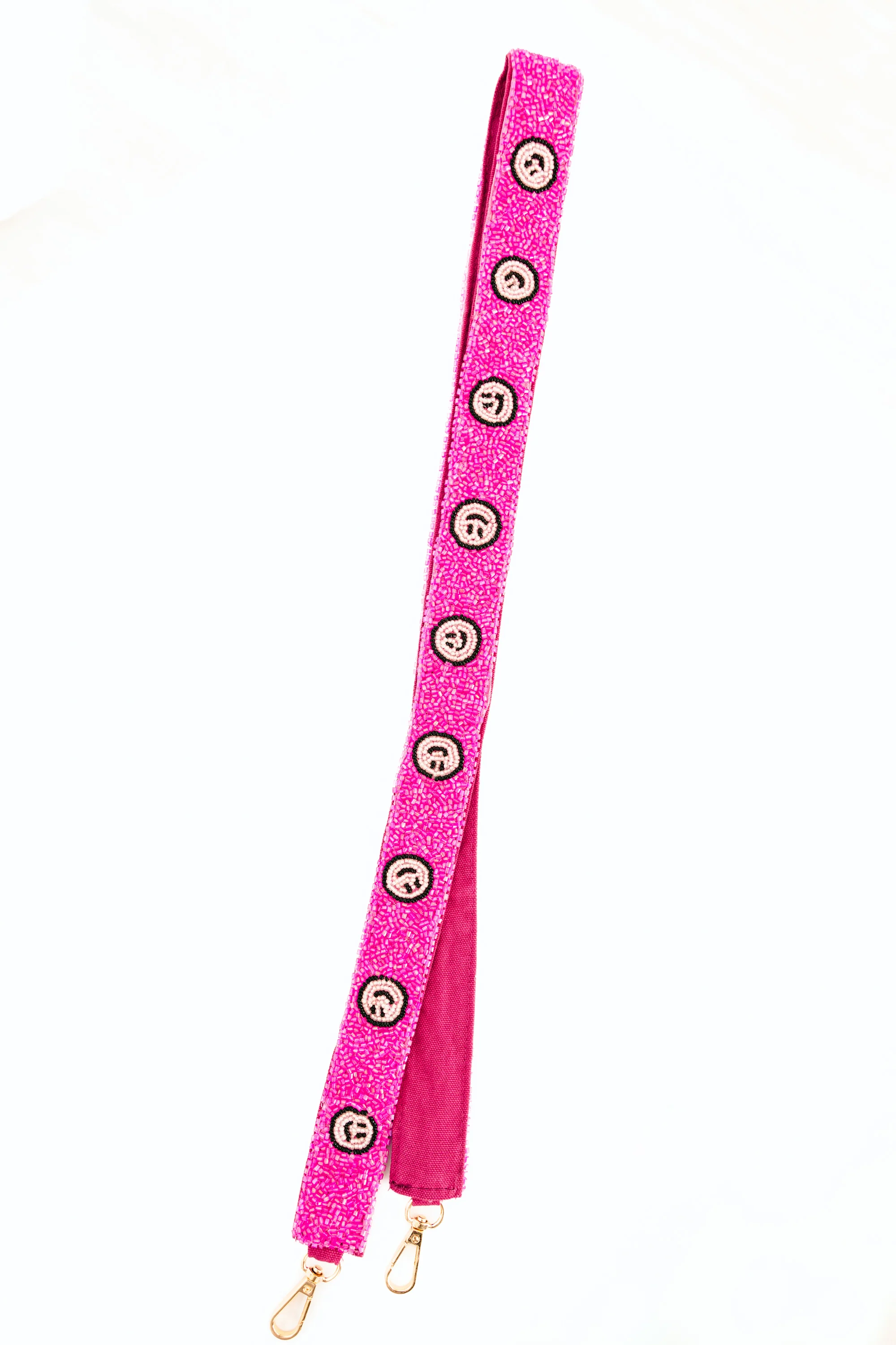 It's All Smiles Beaded Strap, Pink - Weilaico