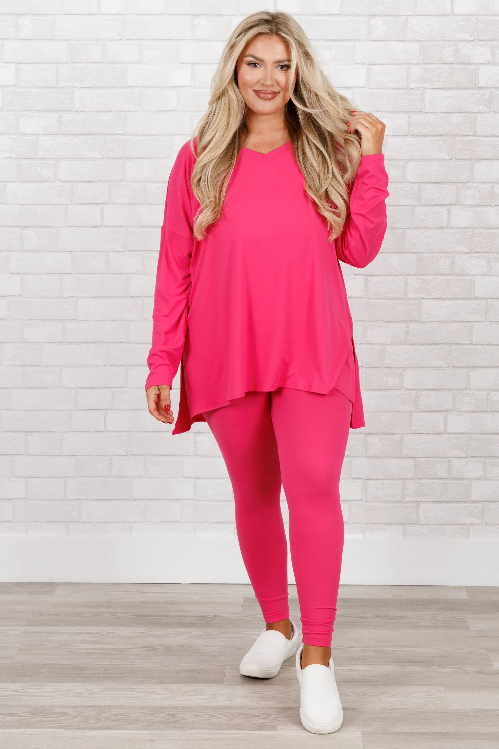 Happiness Because Of You Set, Hot Pink - Weilaico