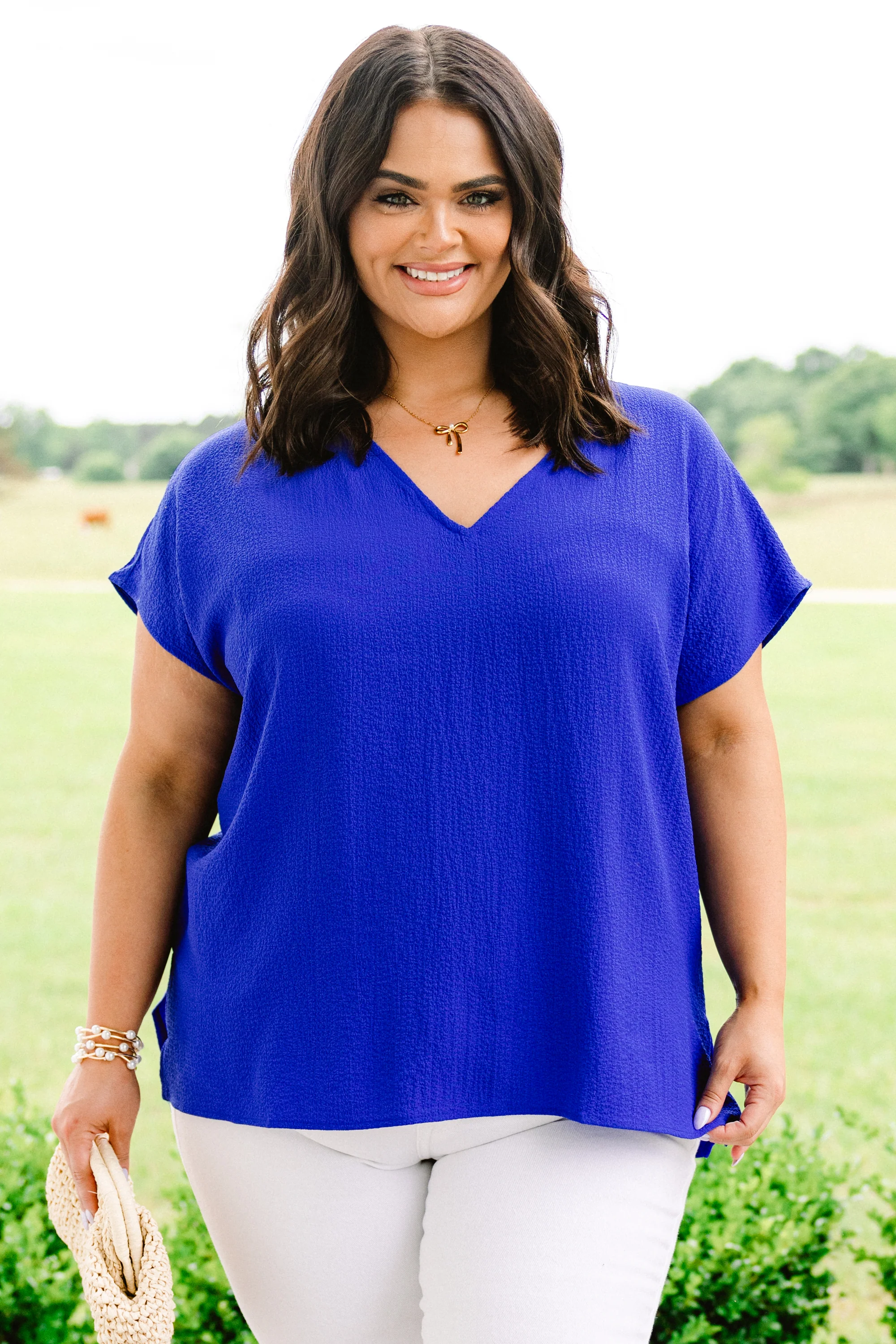 Our Oasis Top, Royal Blue - Weilaico