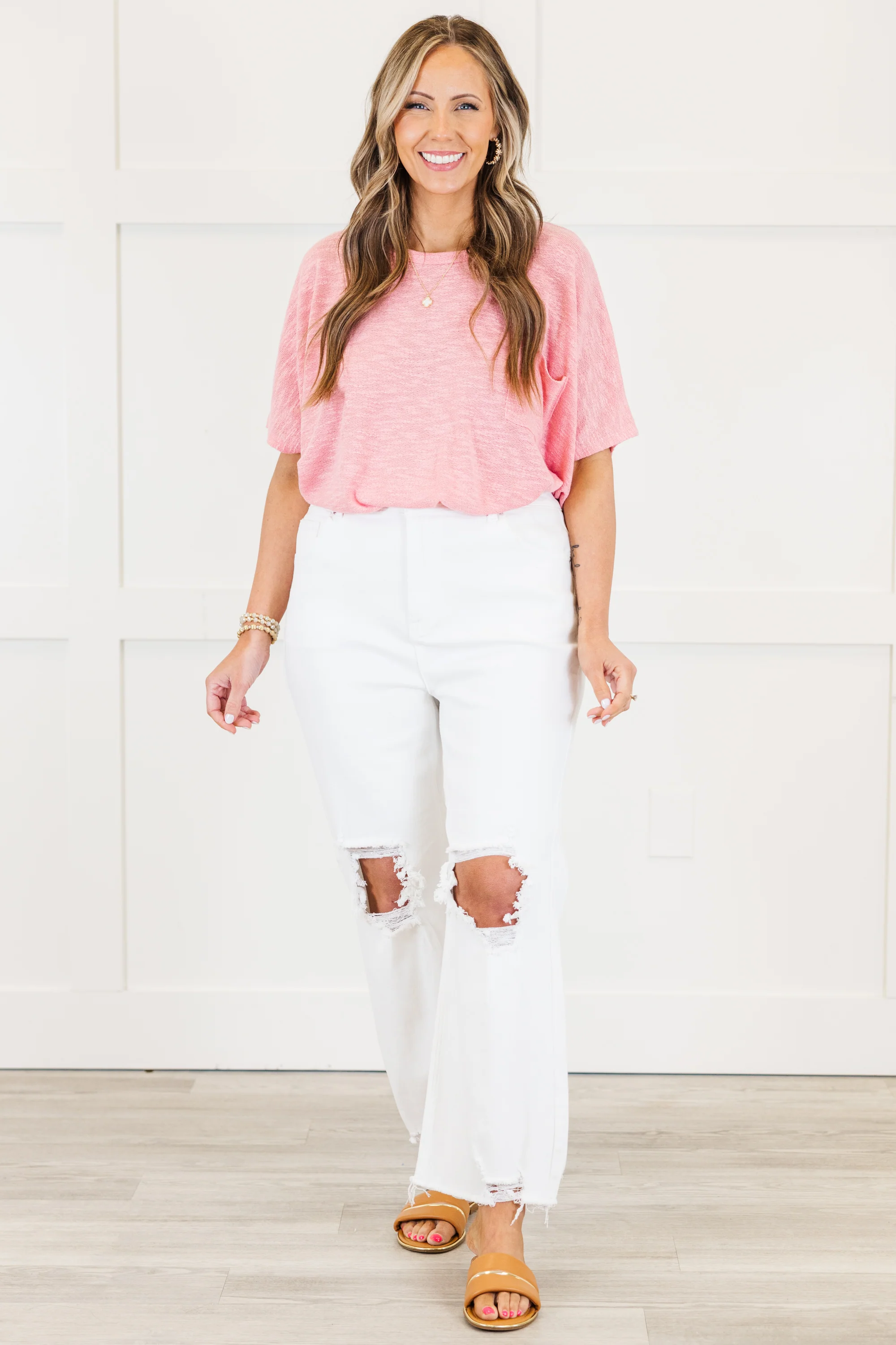 No Secrets Jeans, White - Weilaico